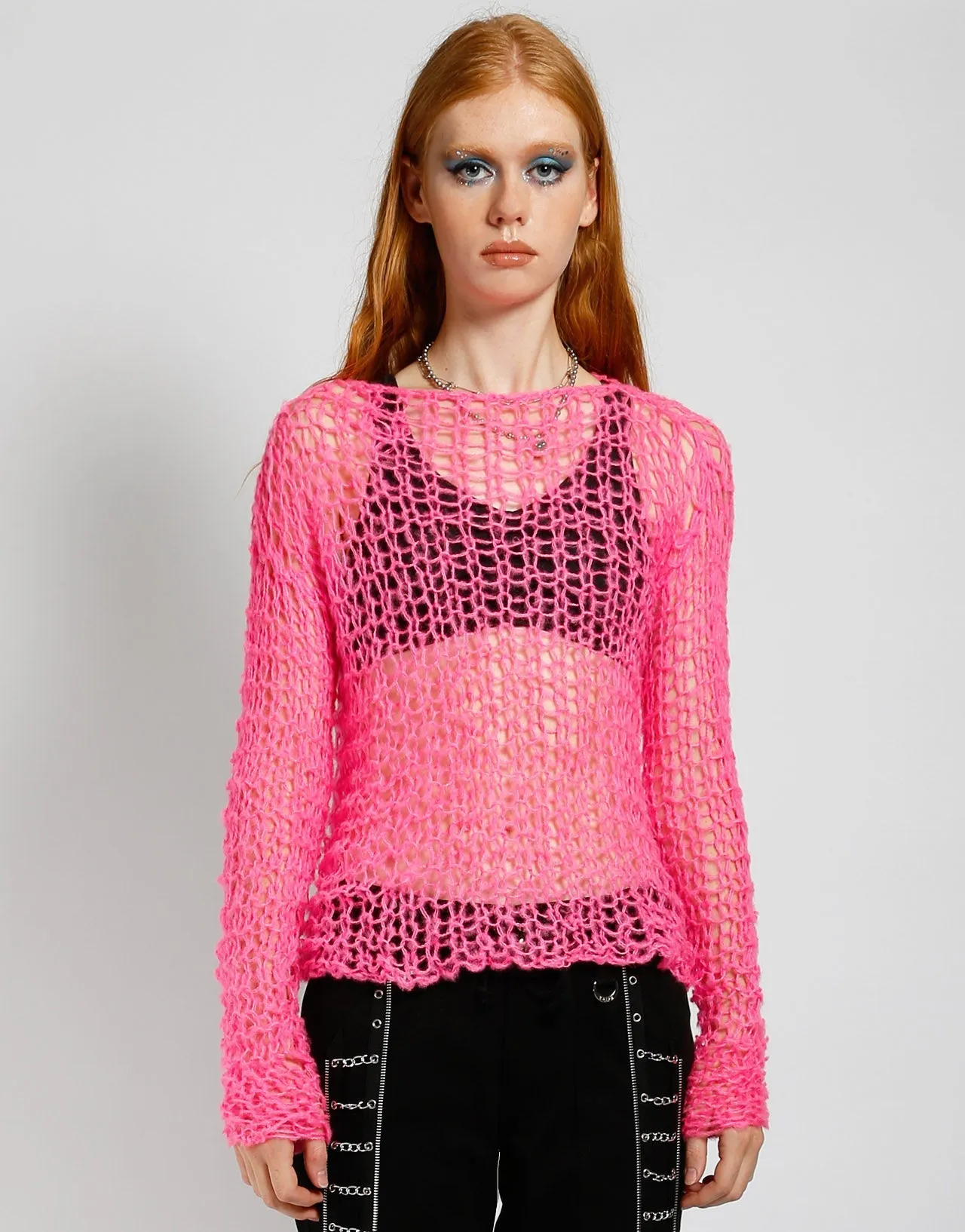 HOLY PUNK SWEATER PINK Odor Resistant Coating
