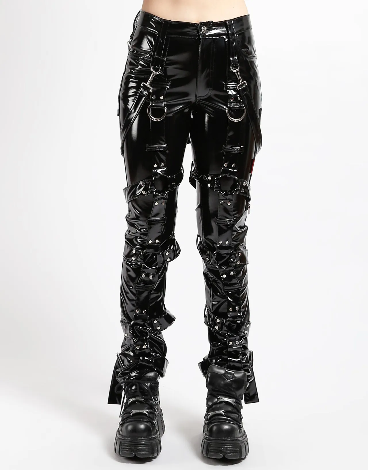 Slim Stretch Fit Sleek Design THE HARNESS PANT PVC