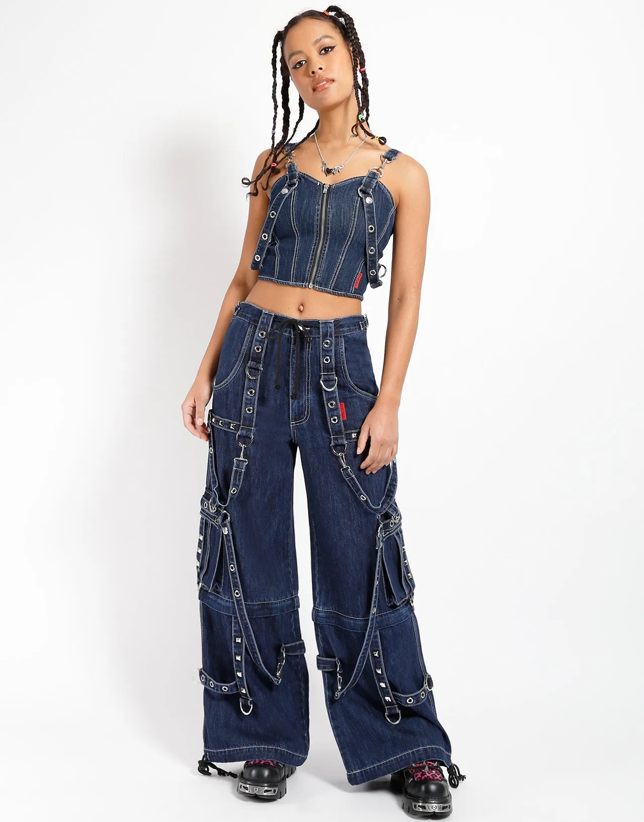 Professional Cut Garment Washed Softness DENIM EVER READY CORSET