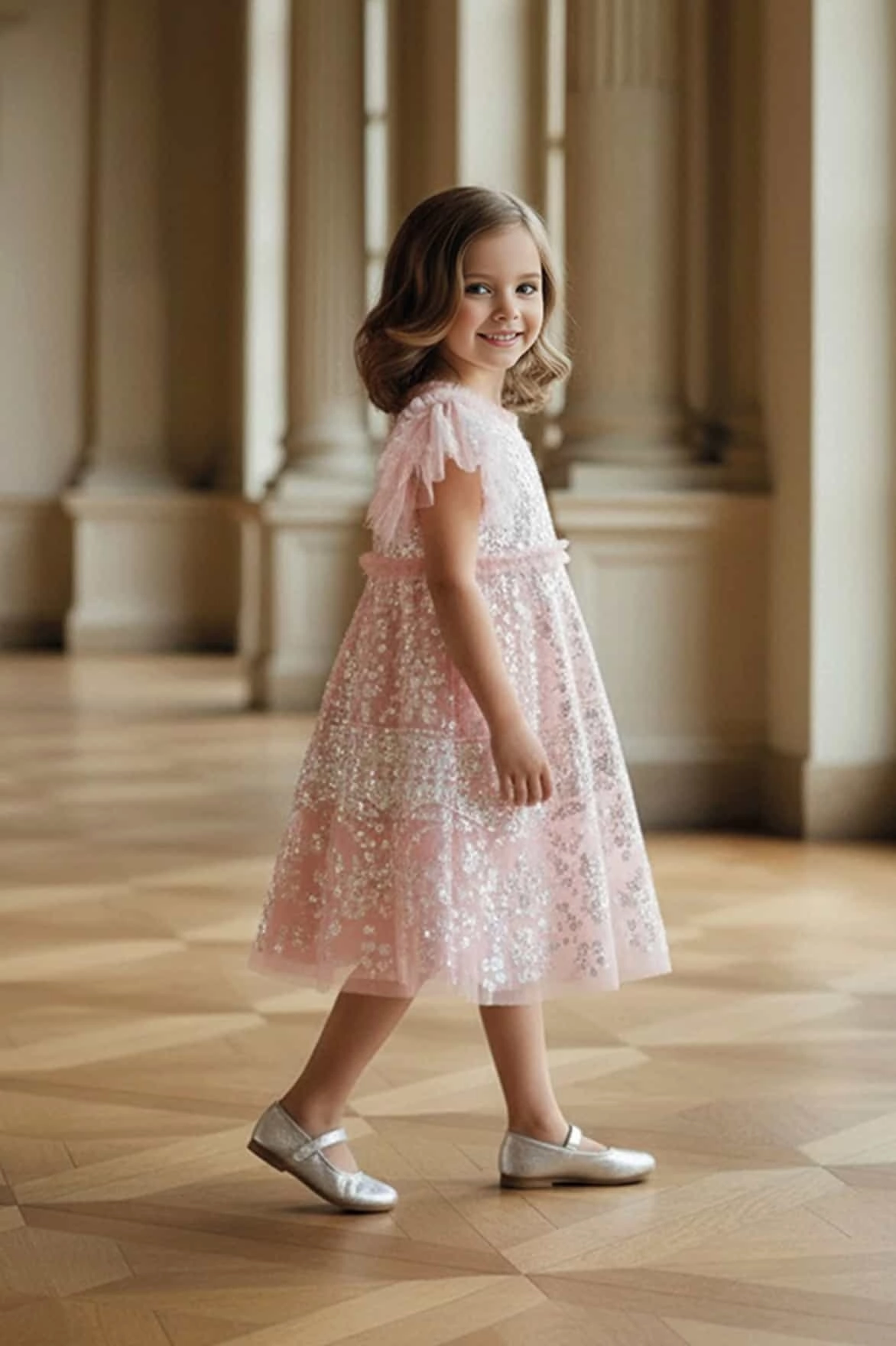 Aurora Kids Dress RawHemDetail Bonded Seam Innovation