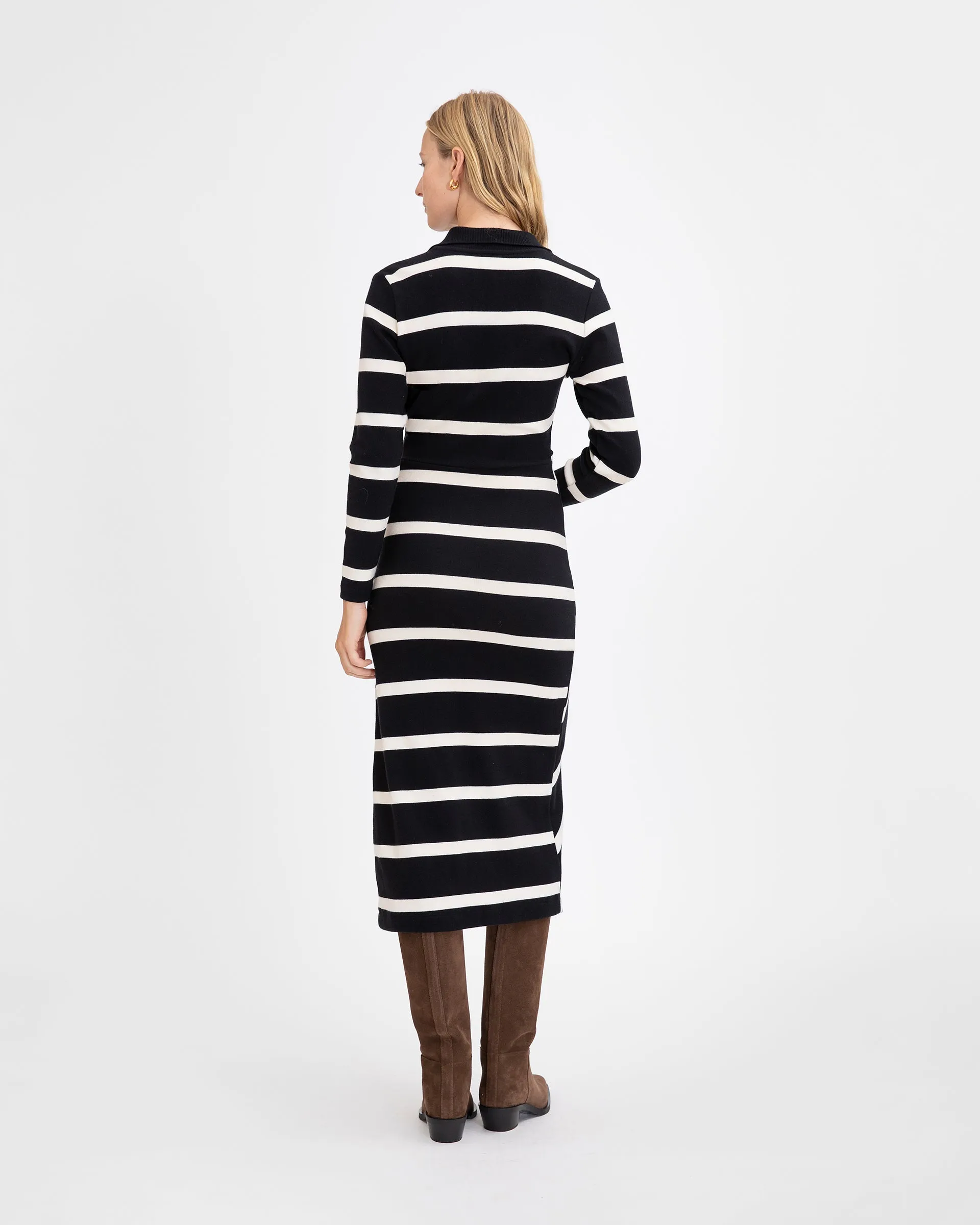 Hypoallergenic Fiber Blend Sleek Texture Ellicot Dress