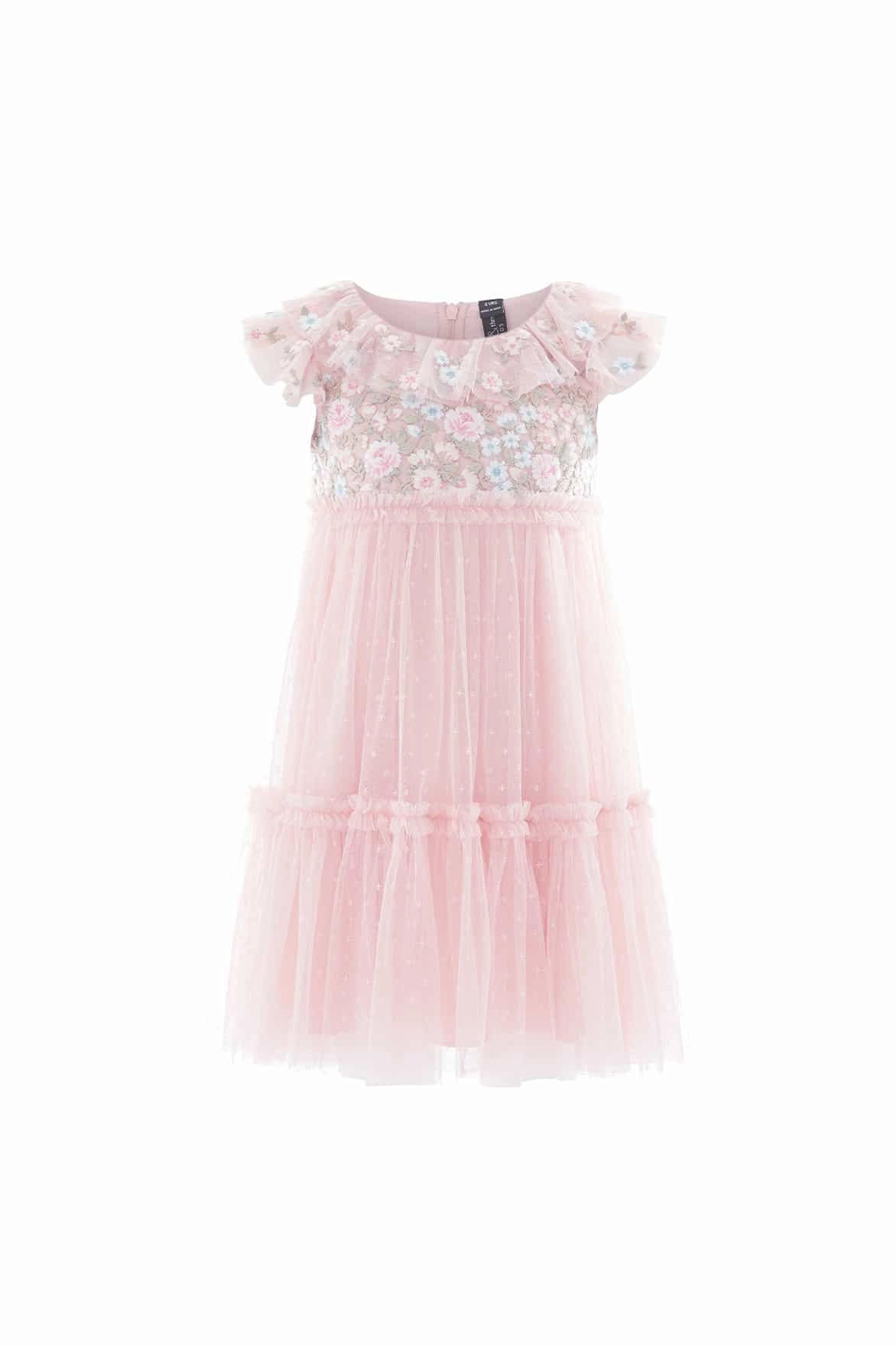 Antoinettes Floral Bodice Kids Dress Formal Shirt