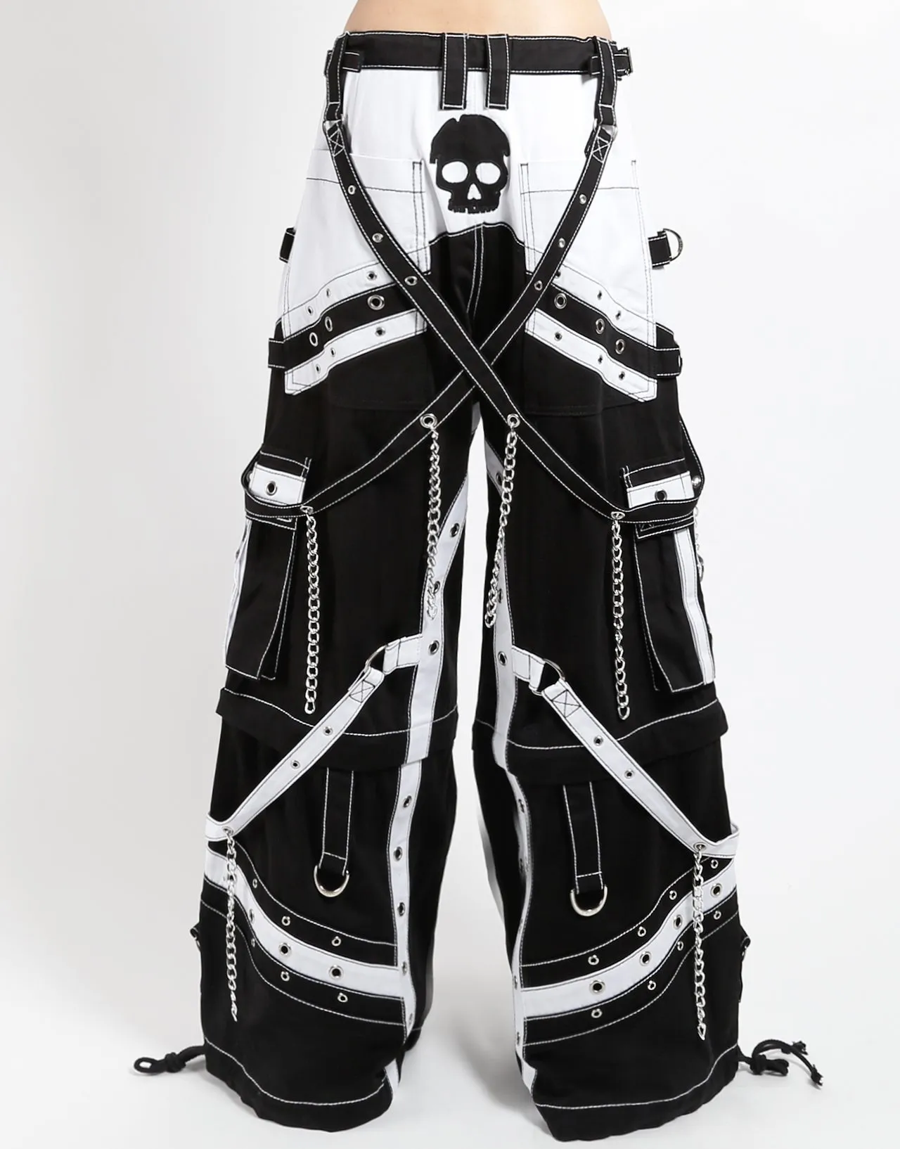 OFF TRACK PANT BLACK/WHITE LightweightConstruction Water-resistant