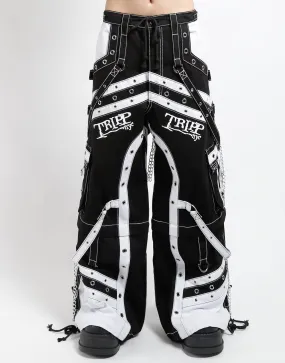 OFF TRACK PANT BLACK/WHITE Slim Design