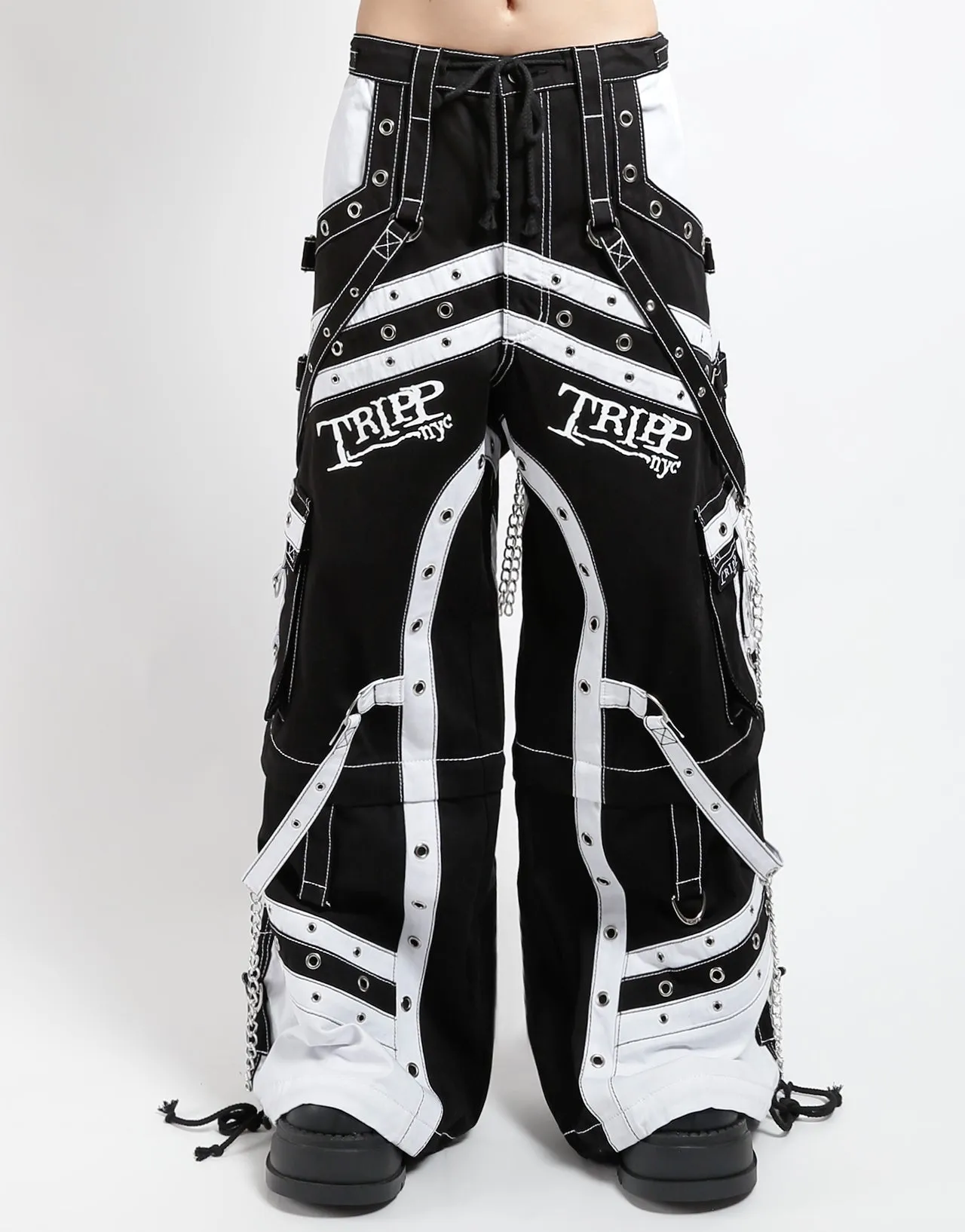 OFF TRACK PANT BLACK/WHITE Slim Design