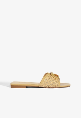 Olga Embroidery Synthetic Sandal Balanced Heel Counter Adjustable Closure