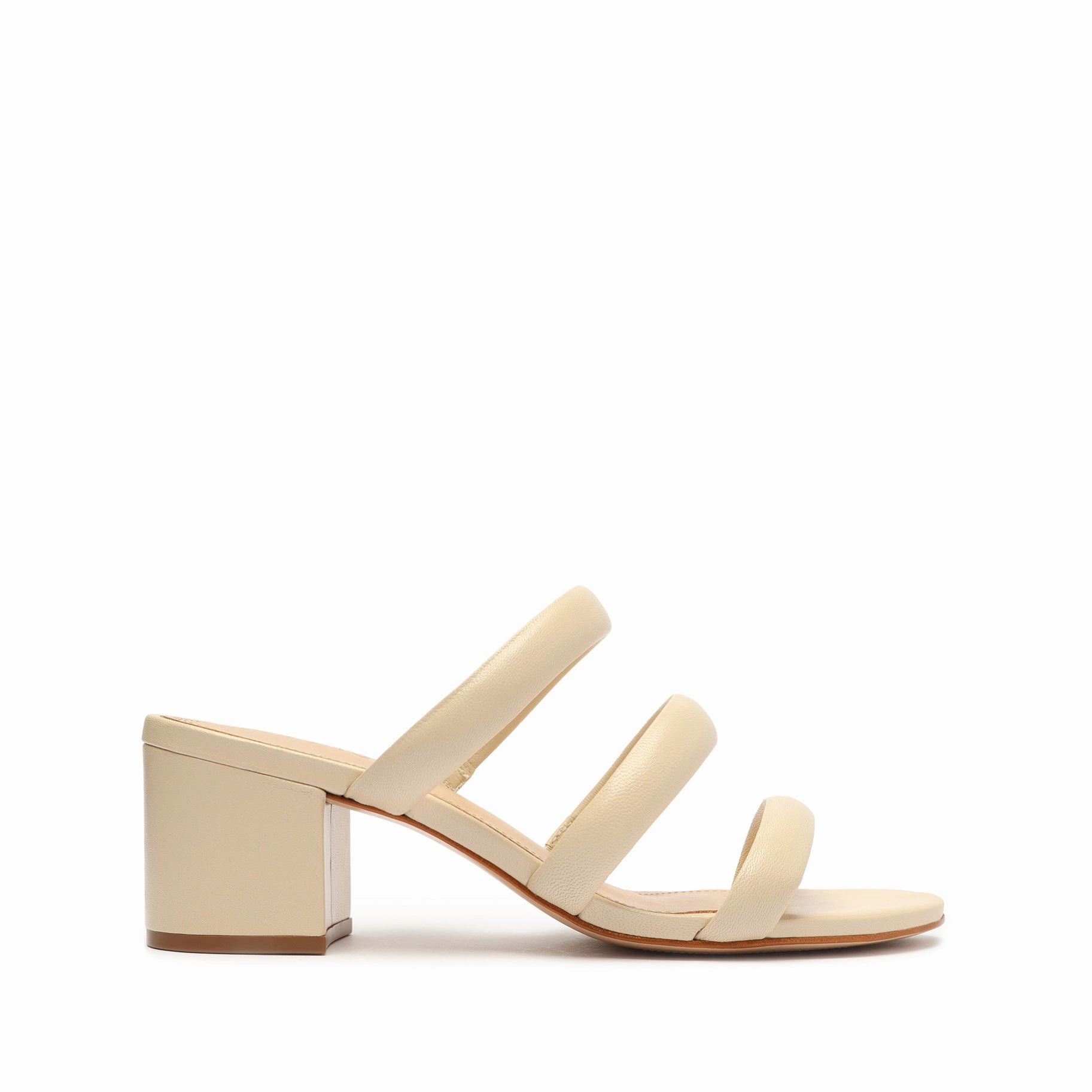 Trendy Olly Mid Block Nappa Leather Sandal