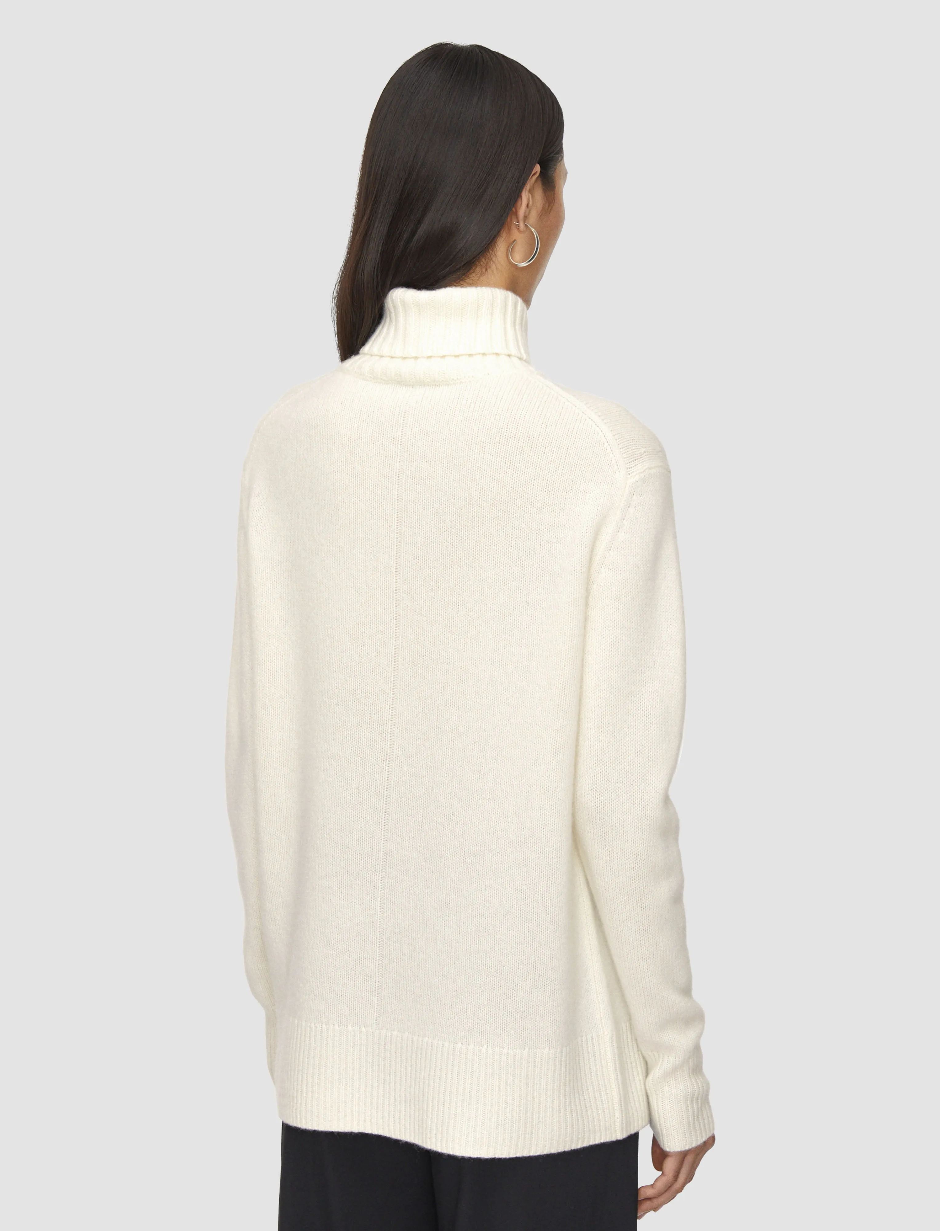 Open Cashmere High Neck Jumper Cold Day FadeResistant Yarn