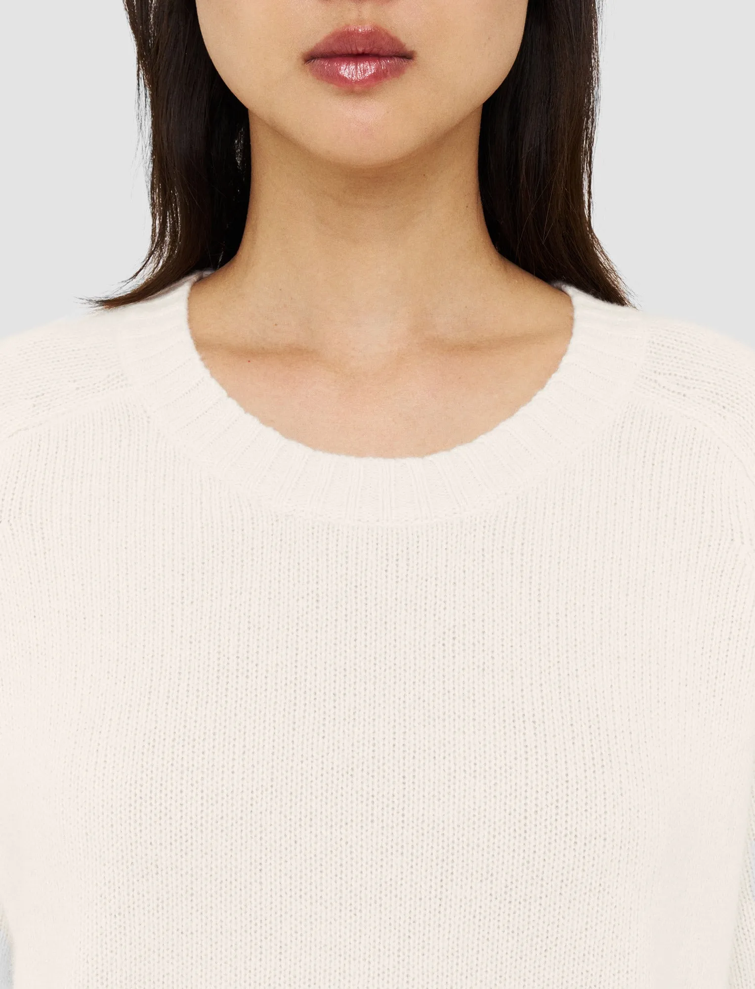 Open Cashmere Round Neck Jumper Street Layer
