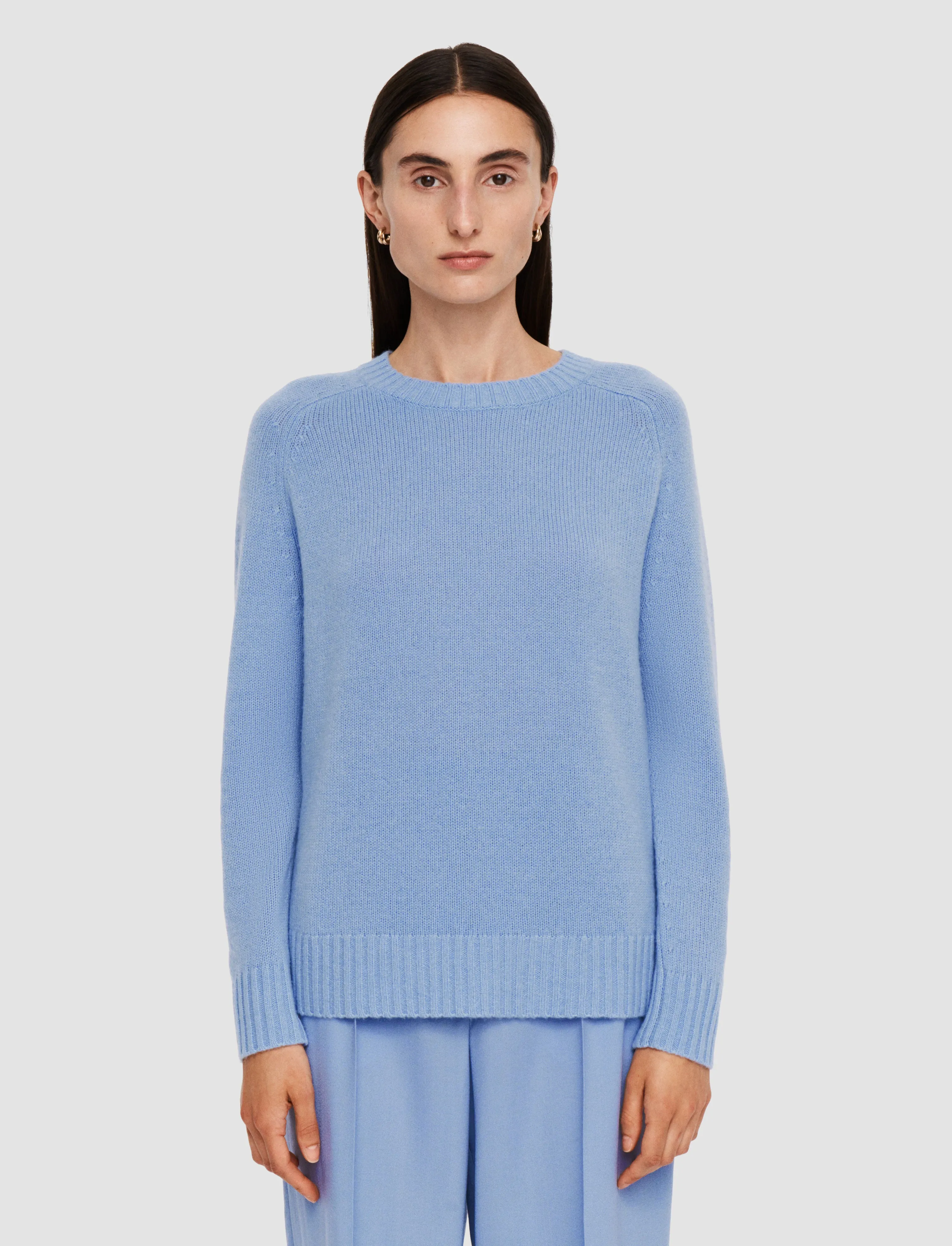 Open Cashmere Round Neck Jumper Street Trend