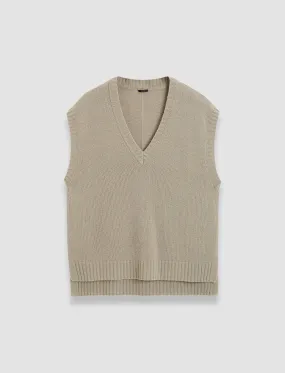 Open Cashmere Vest Soft Material
