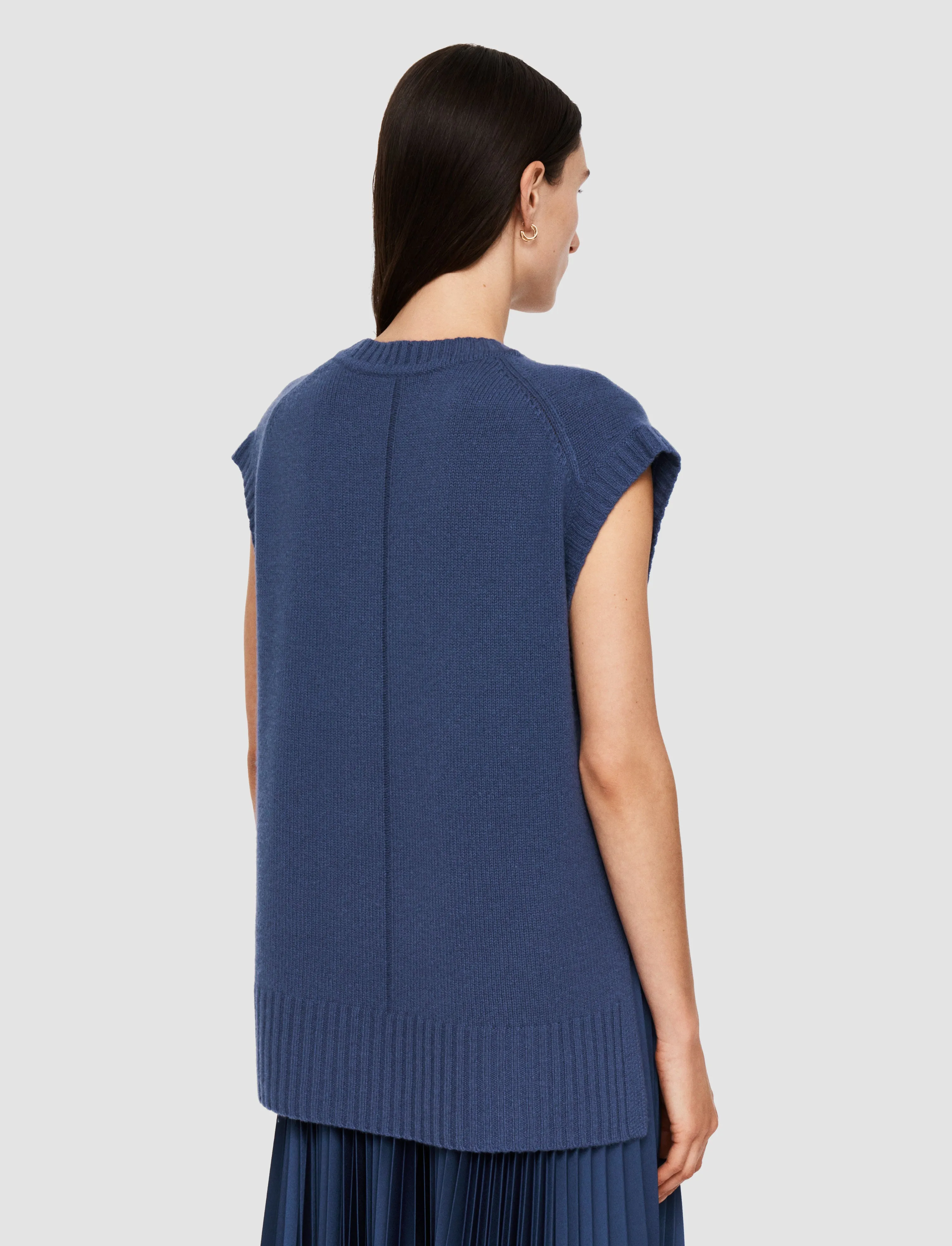 Open Cashmere Vest Daily Wear AntiPilling Treatment