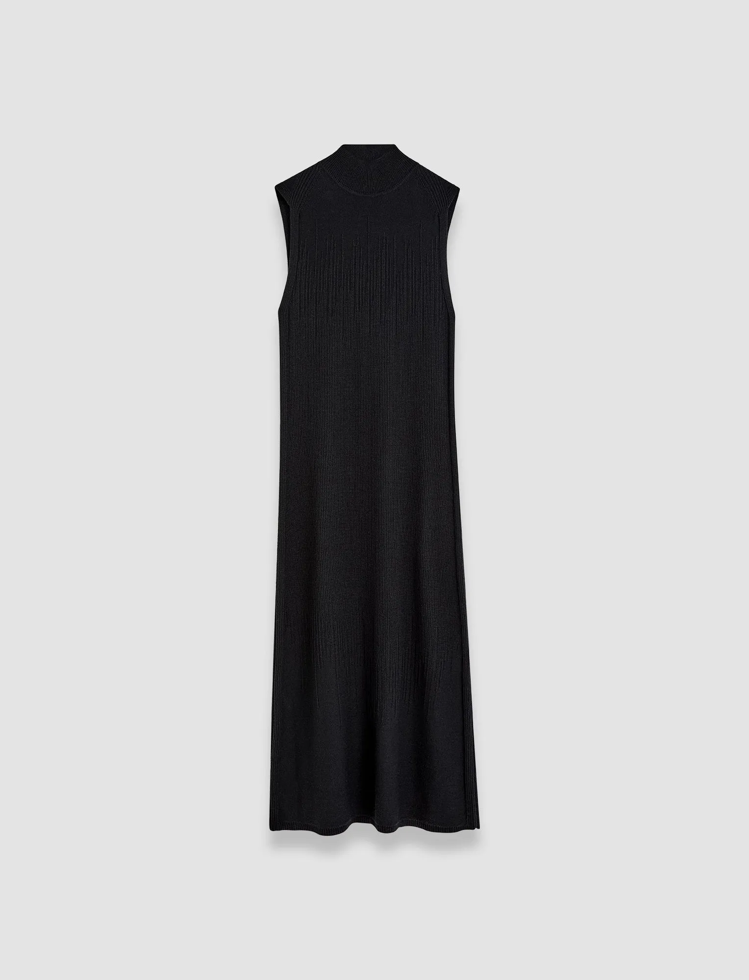 Layered Look Gradient Stitch High Neck Dress