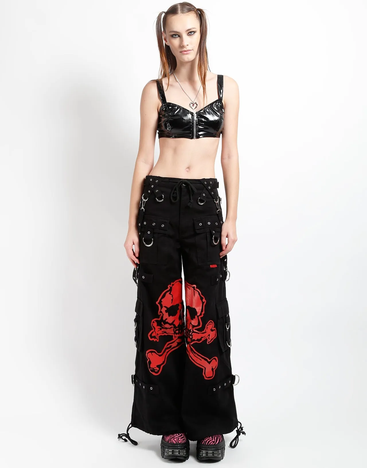 PVC VINYL CROP TOP SweatAbsorbent SmoothZipper