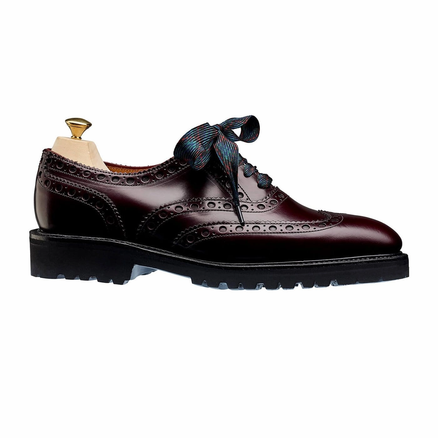 Amy Burgundy Cavalry Calf Soft Collar Lining Rubber Sole