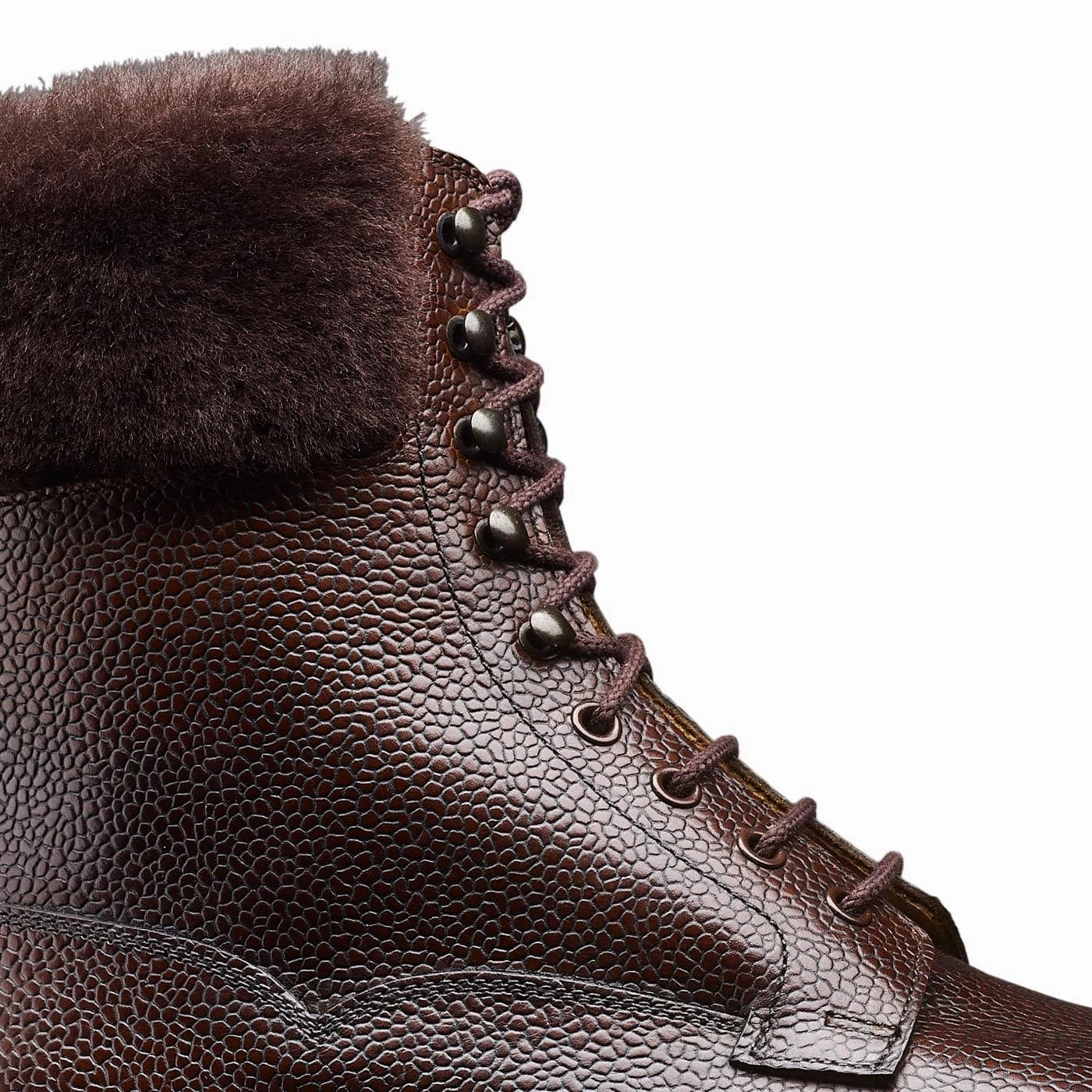 Slip Resistant Weather Resistant User Glencoe Dark Brown Scotch Grain