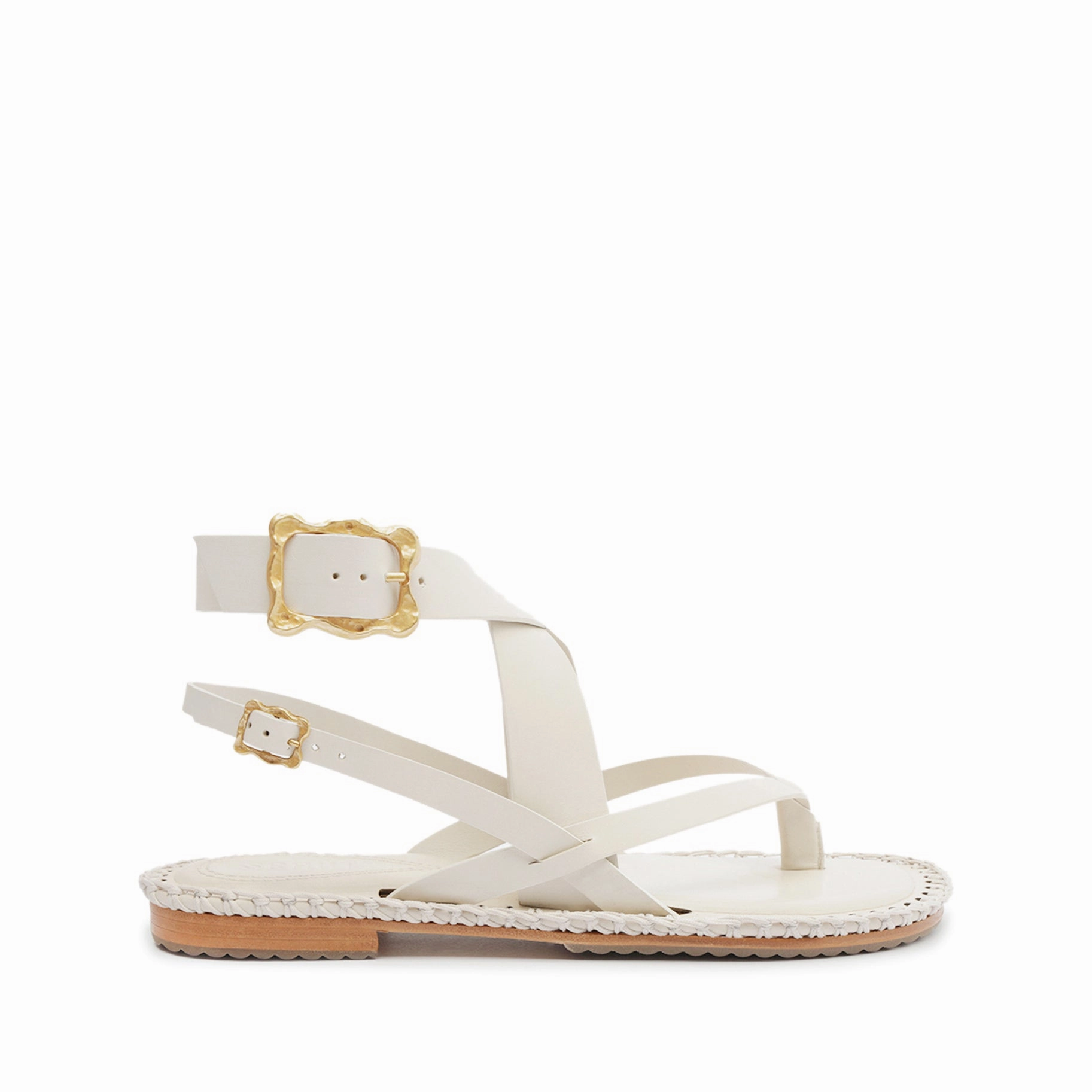 Keith Flat Leather Sandal Waterproof Daily Walk