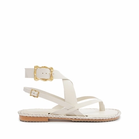 Year Trust Keith Flat Leather Sandal