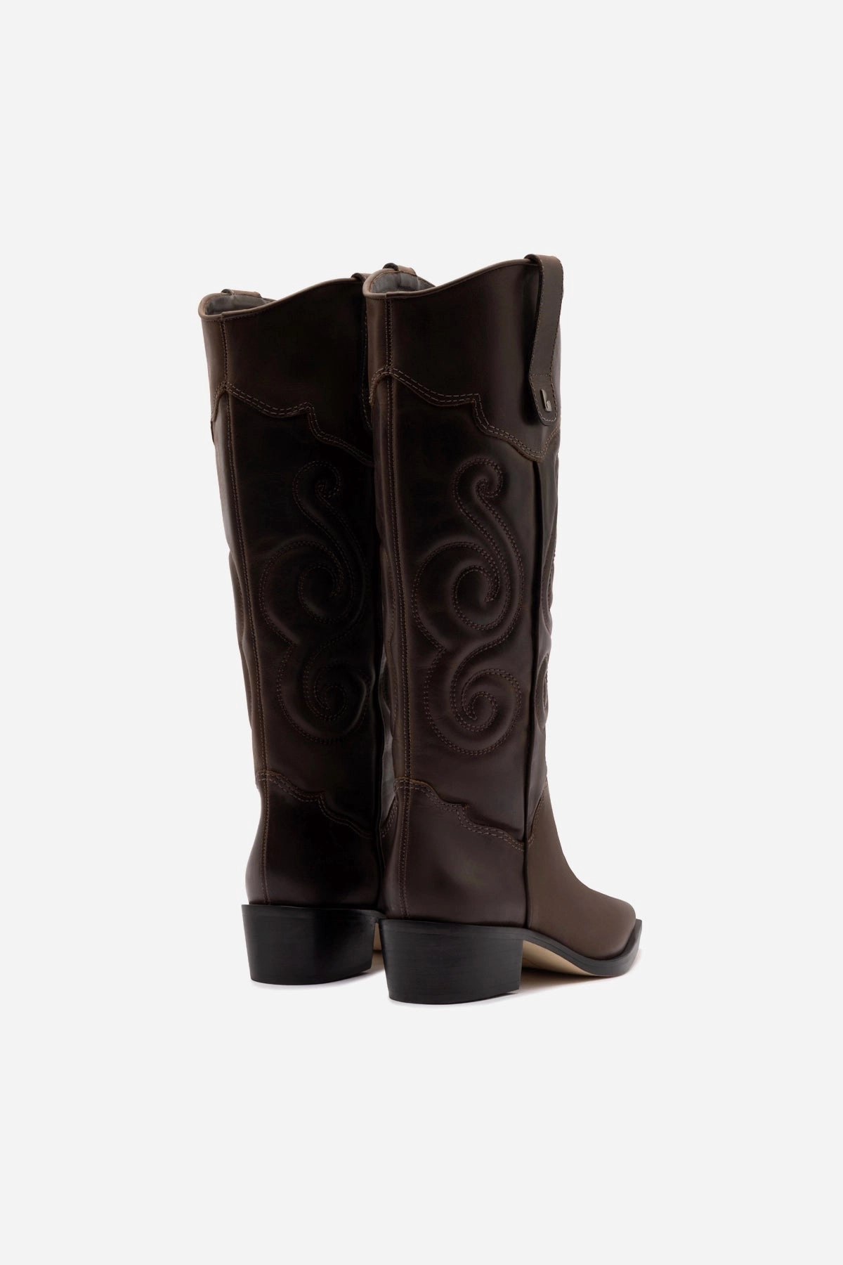 Star Walk Paloma Boot In Brown Shadow Leather