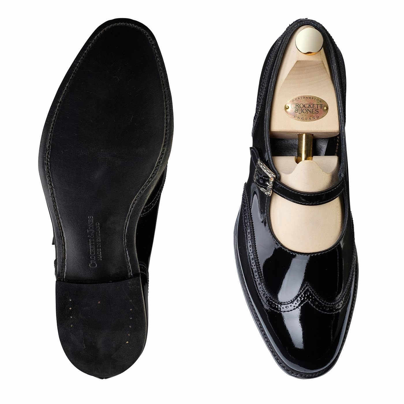 Comfort Upper Feather Light Travel Enthusiasts Mary Black Patent