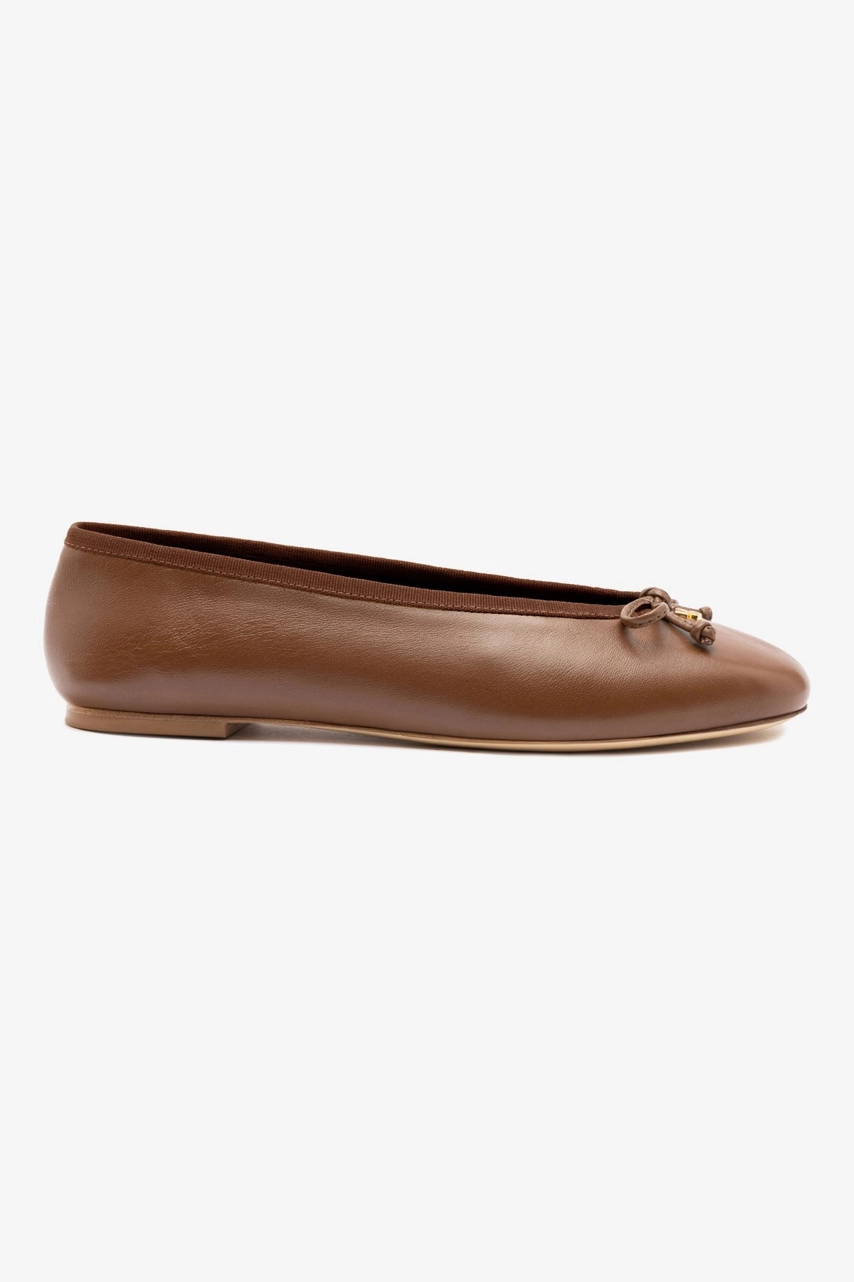 Supportive Core Active People Pavlova Ballet Flat In Burnt Umber Leather