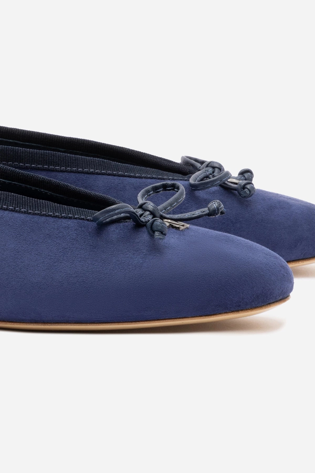 Pavlova Ballet Flat In Indigo Suede Court Grip Breathable Lining