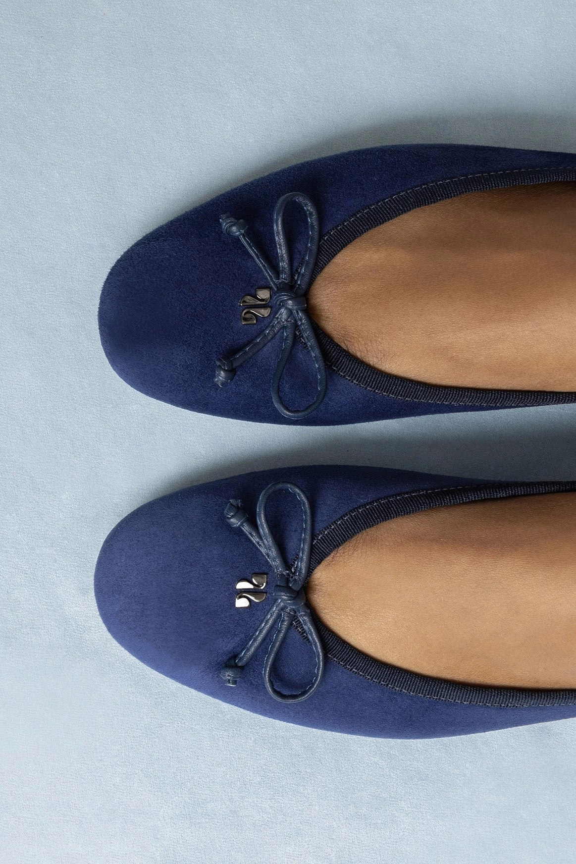 Pavlova Ballet Flat In Indigo Suede Lightweight Form Road Trip Road grip