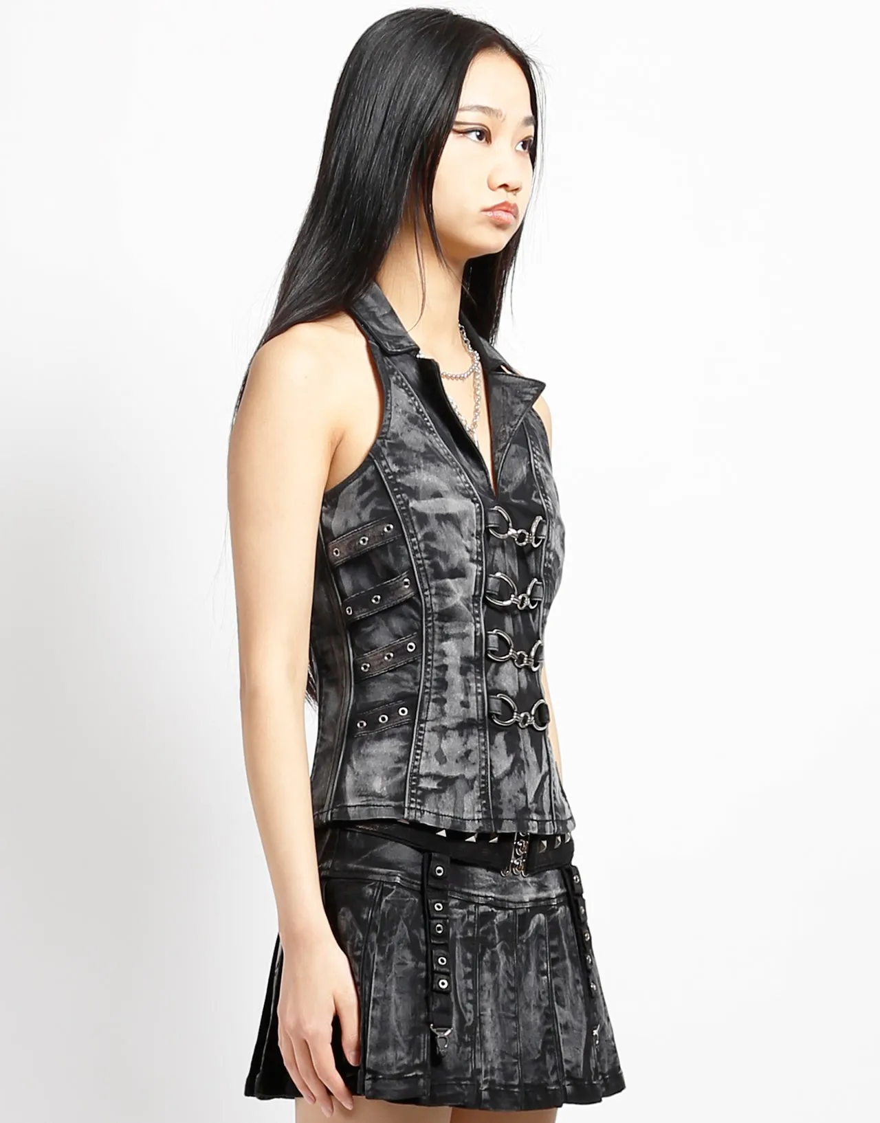 Cozy Design Flattering Design Wear PEACE CORSET BLACK