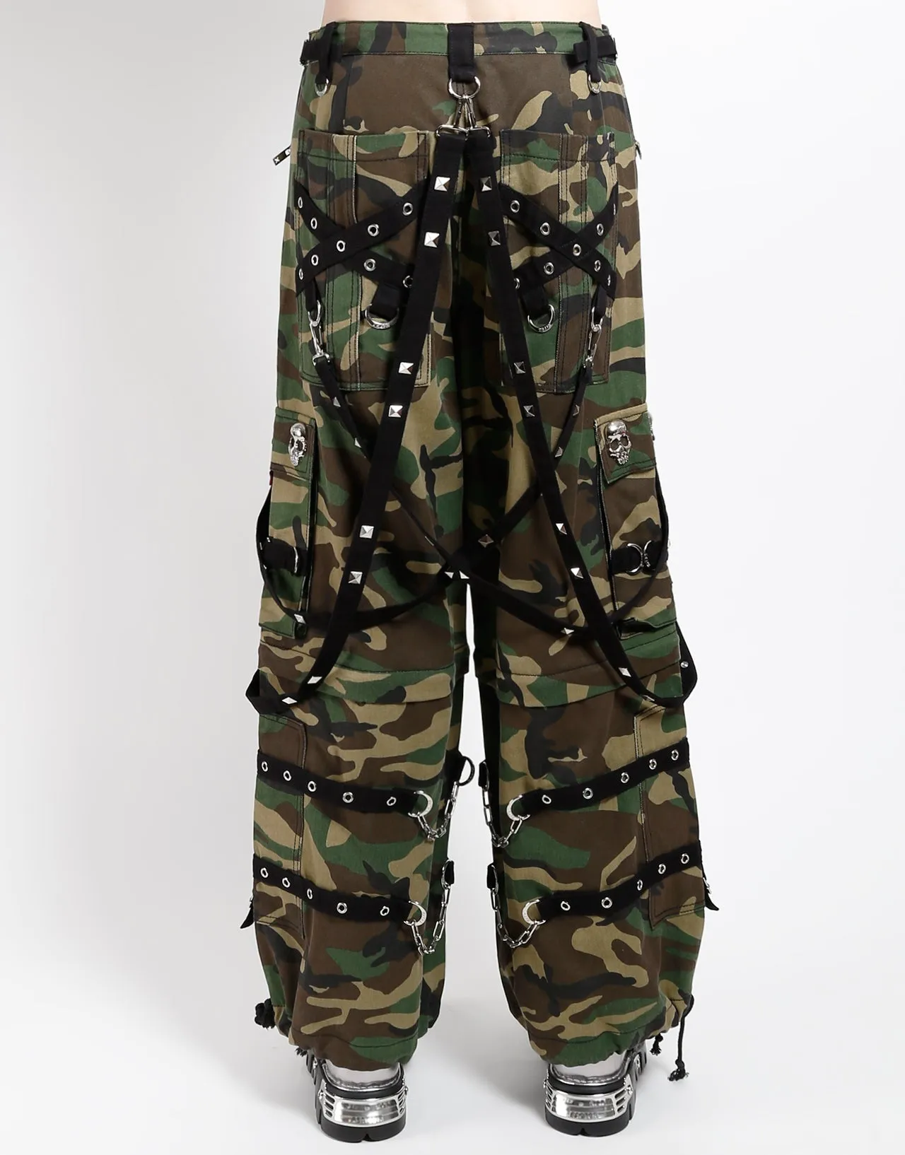 SKULL DENIM STUD PANT CAMO Sporty Layers