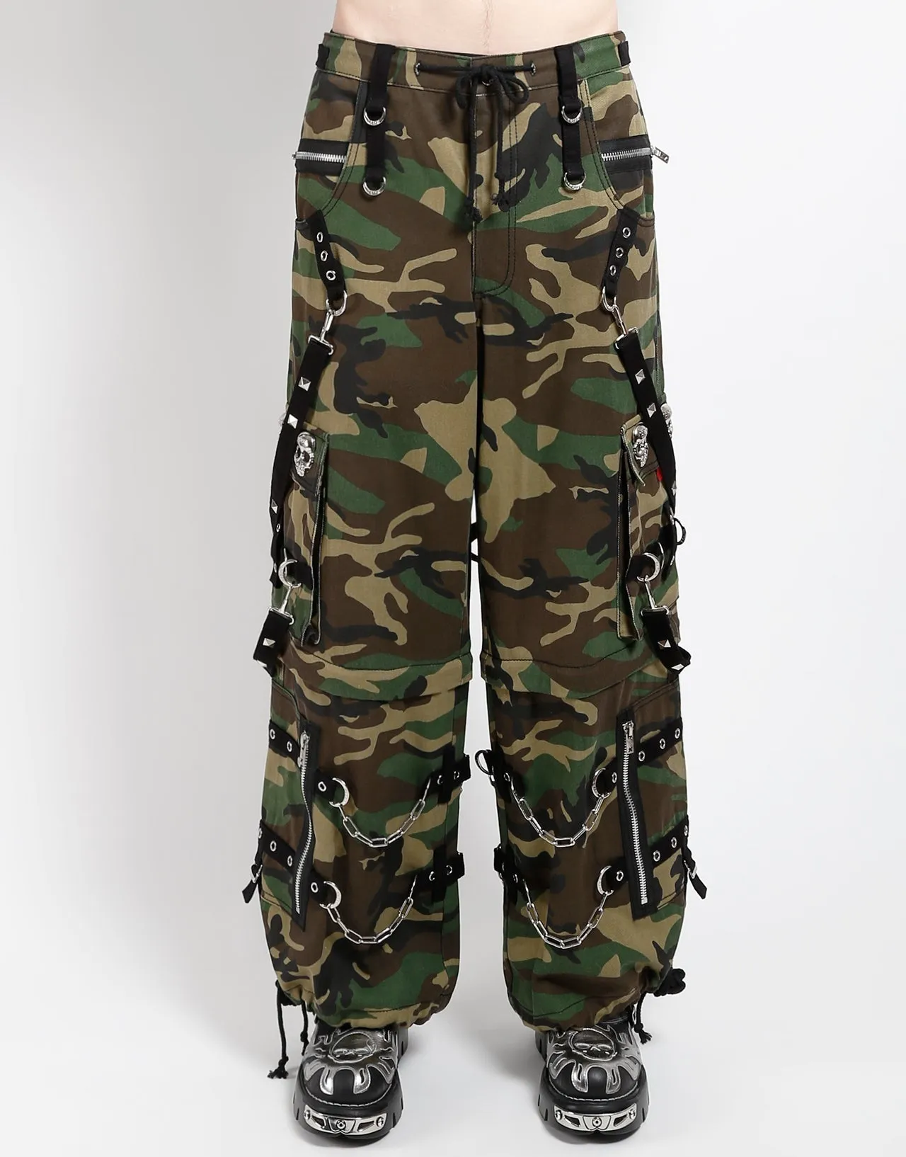 All terrain SKULL DENIM STUD PANT CAMO