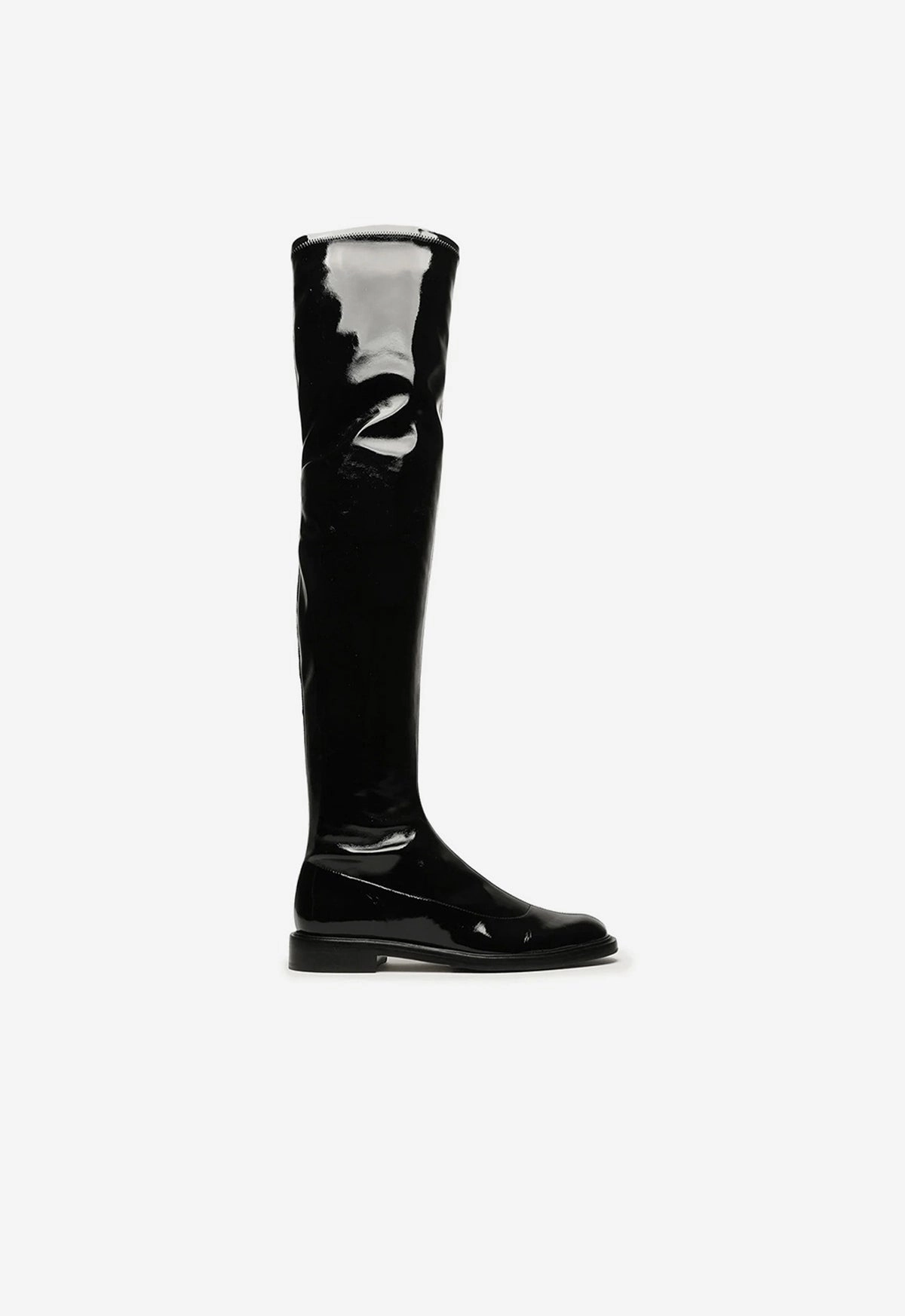 Kaolin Over the Knee Patent Leather  Boot Dad Pick Lightweight Form Road Trip