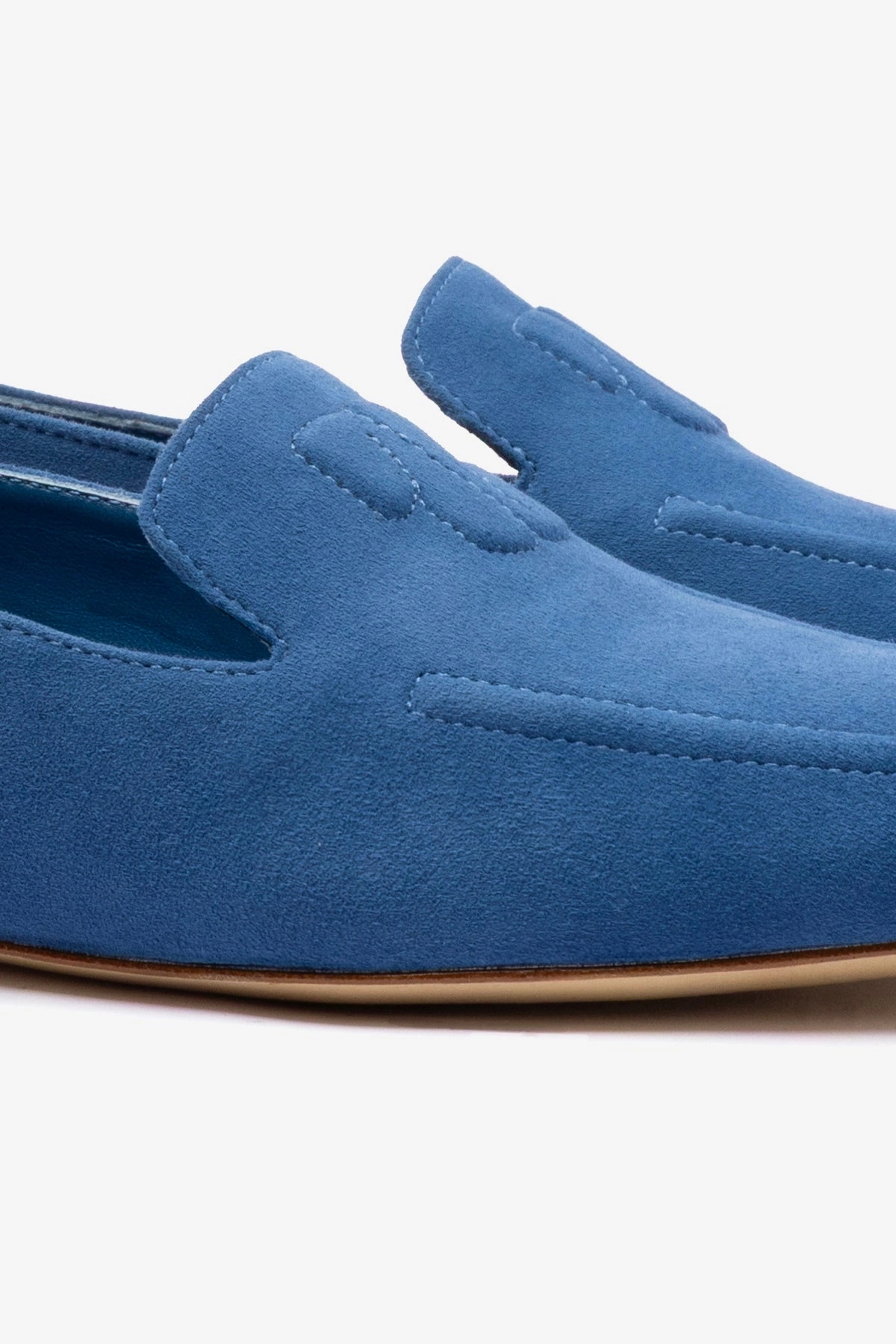 Penny Loafer In Blue Stoned Suede Rapid pace Fight Mode