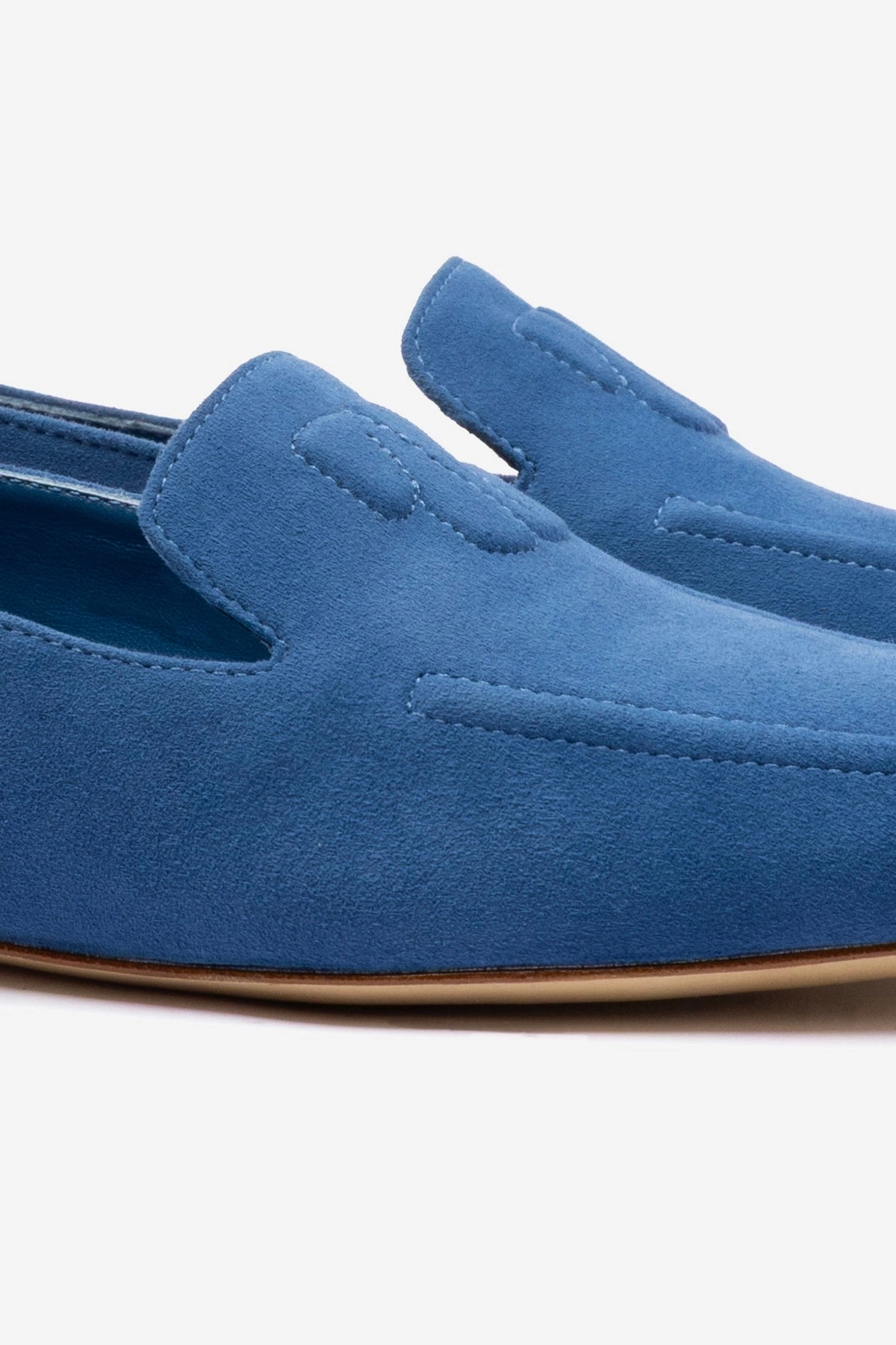 Penny Loafer In Blue Stoned Suede Smooth ride Quick Fit