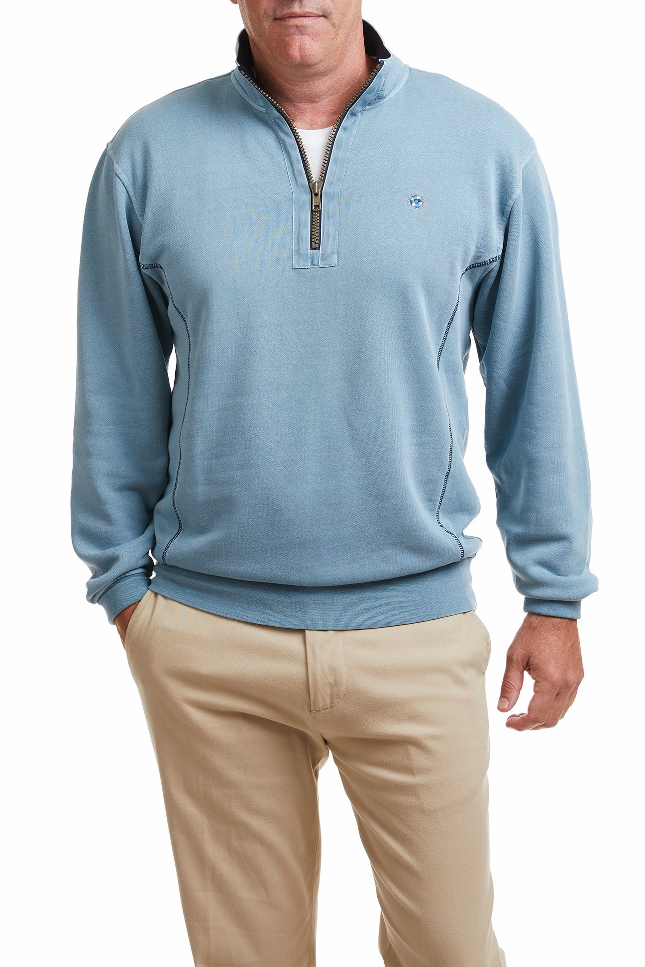 Seam Free Technology Summer Style Breakwater Quarterzip Slate