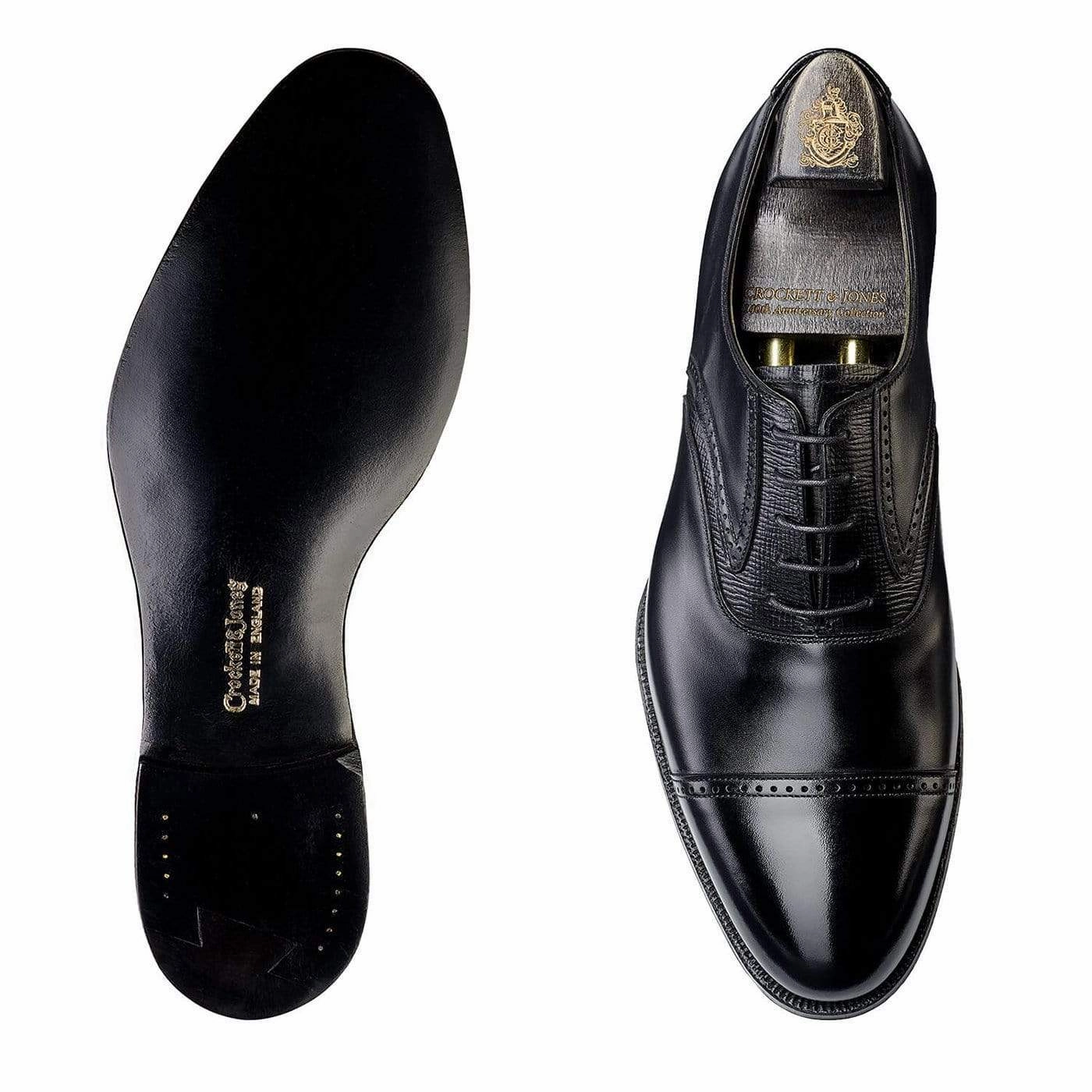 Perry Black Calf & Black Willow Grain All Day Fashion Gentleman Oxfords