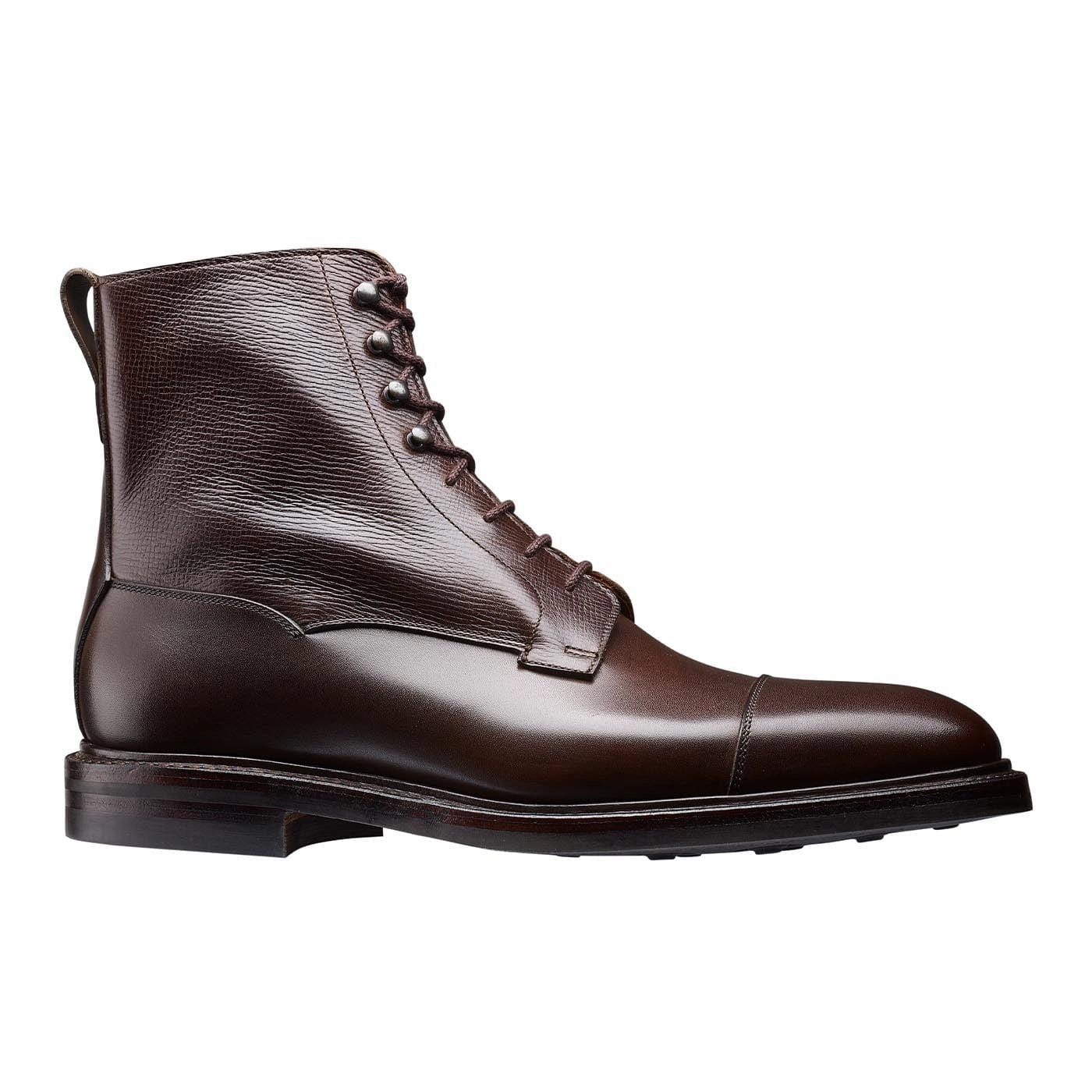 Seamless Stitching Impact Diffusion Layer Perth Coffee Antique Calf & Dark Brown Willow Grain