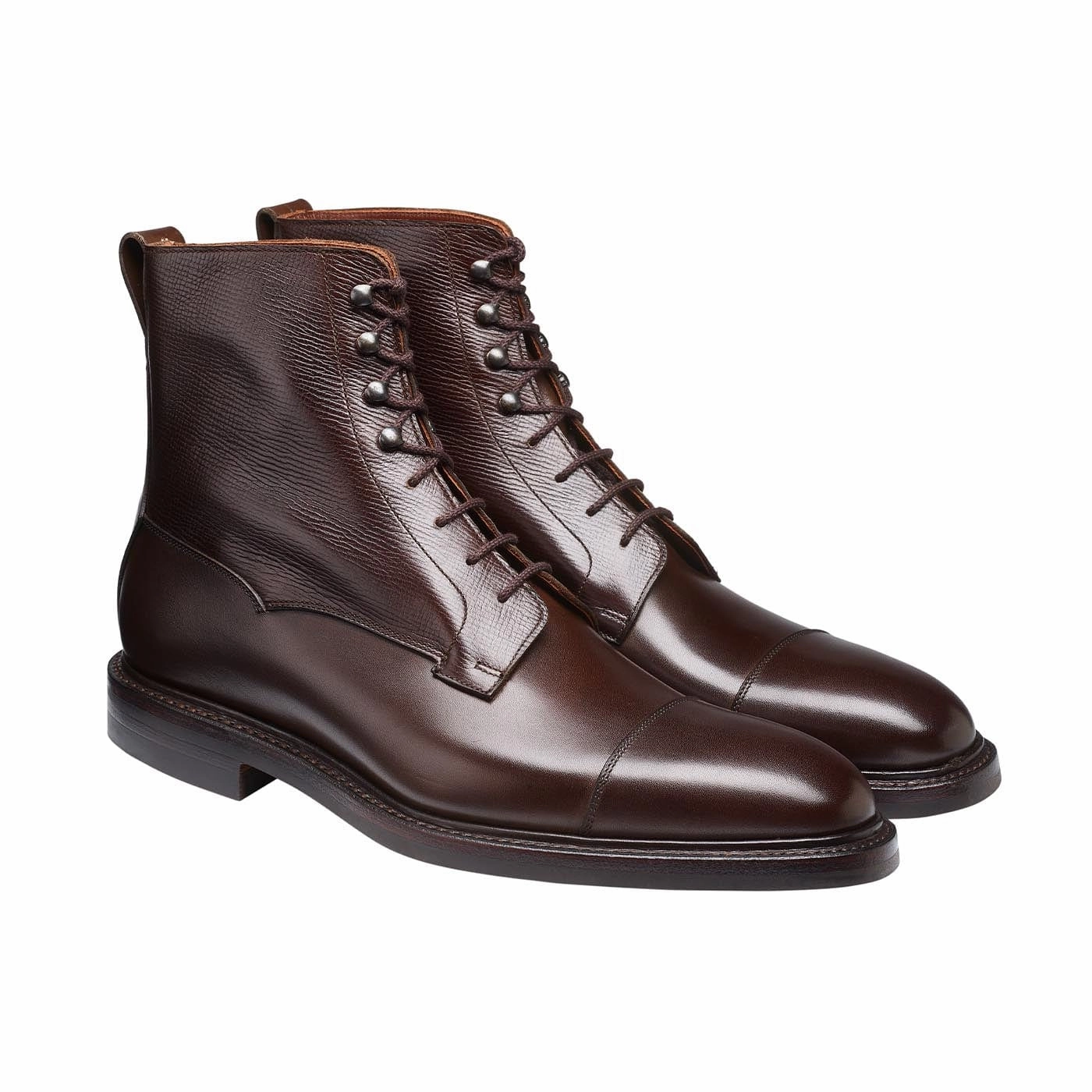 Game Edge Perth Coffee Antique Calf & Dark Brown Willow Grain