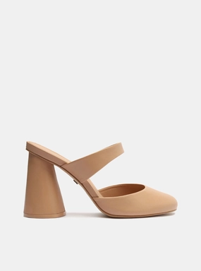 Stretchable Material Piera Leather Mule