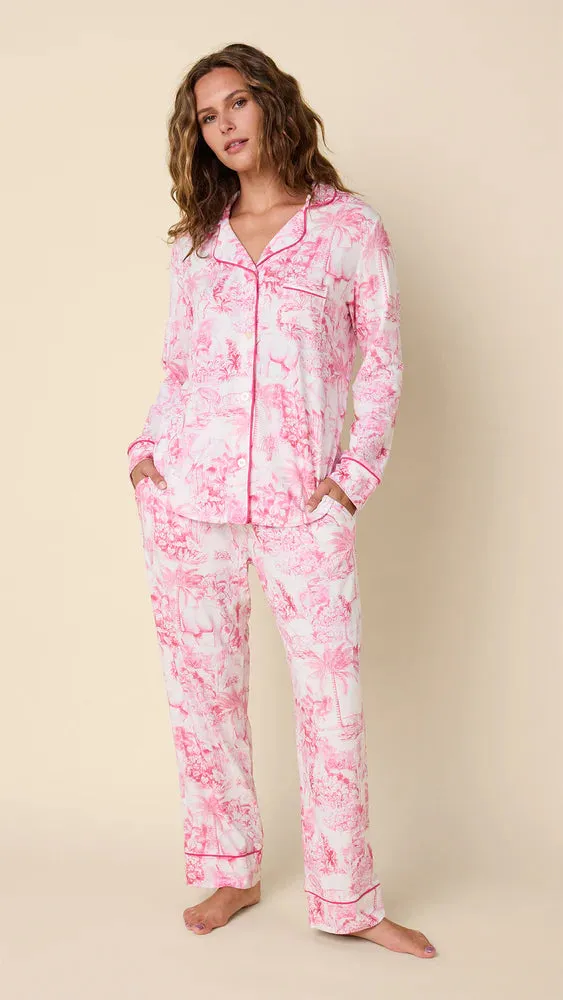 Pima Knit Long-Sleeved Pajama MeshLining