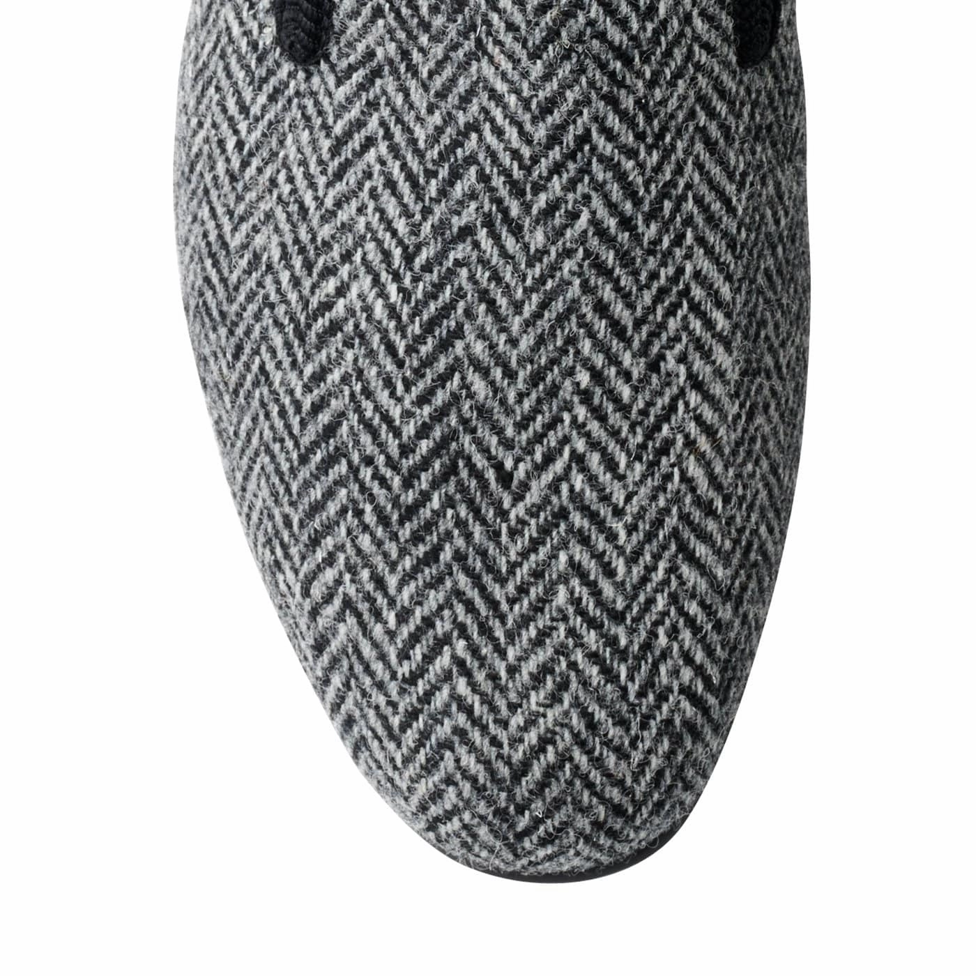 Lightweight Sole Minimalist Style Plain Albert Grey Harris Tweed