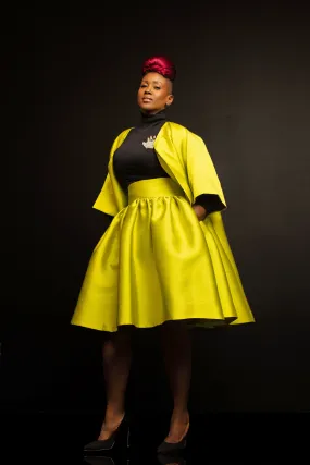 Tagless Design LowMaintenance Fabric PLUS SIZE OVERSIZED EVENING JACKET- JIBRI