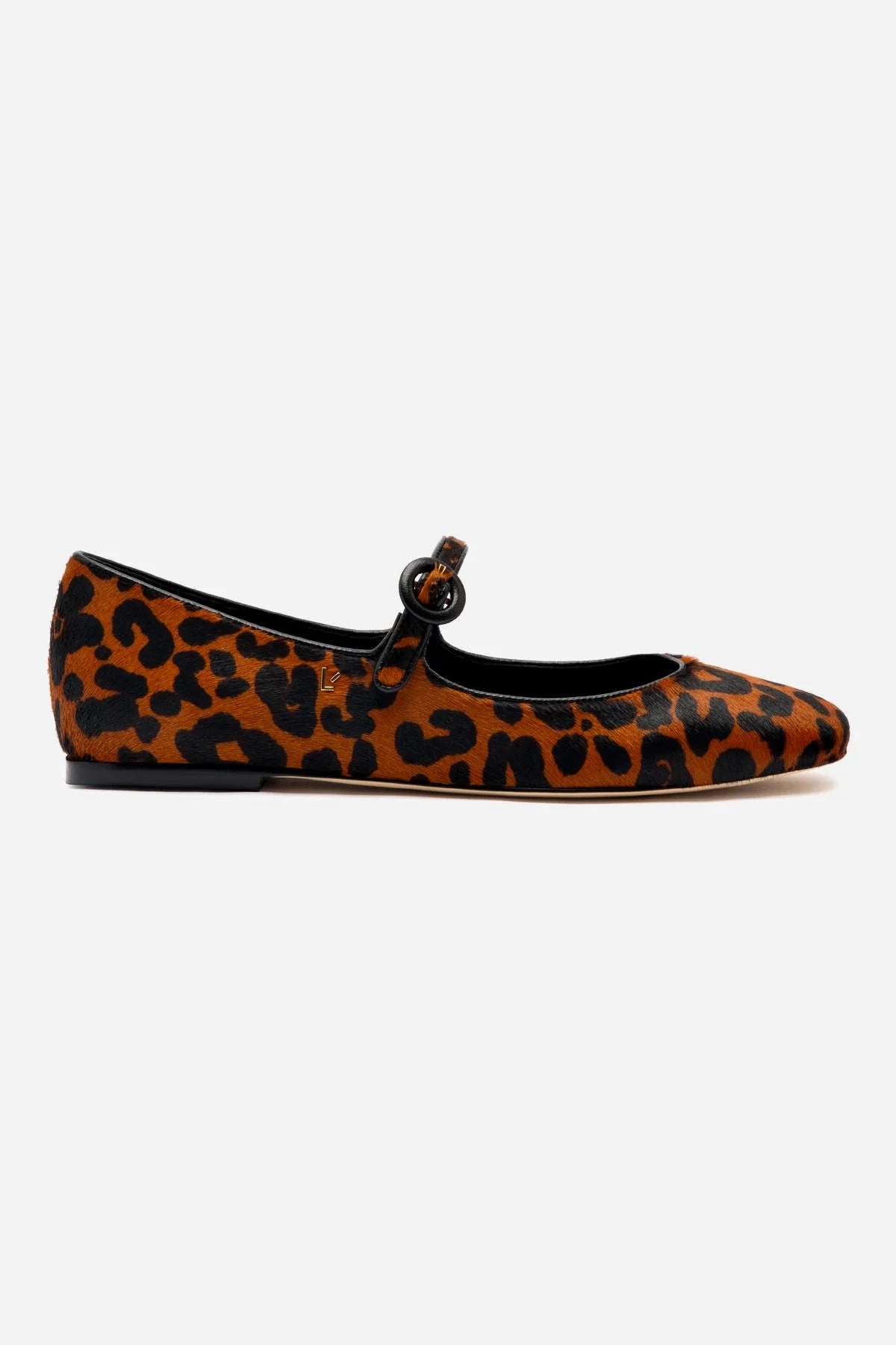 Formal Mode Blair Ballet Flat In Leopard Print Calf Hair