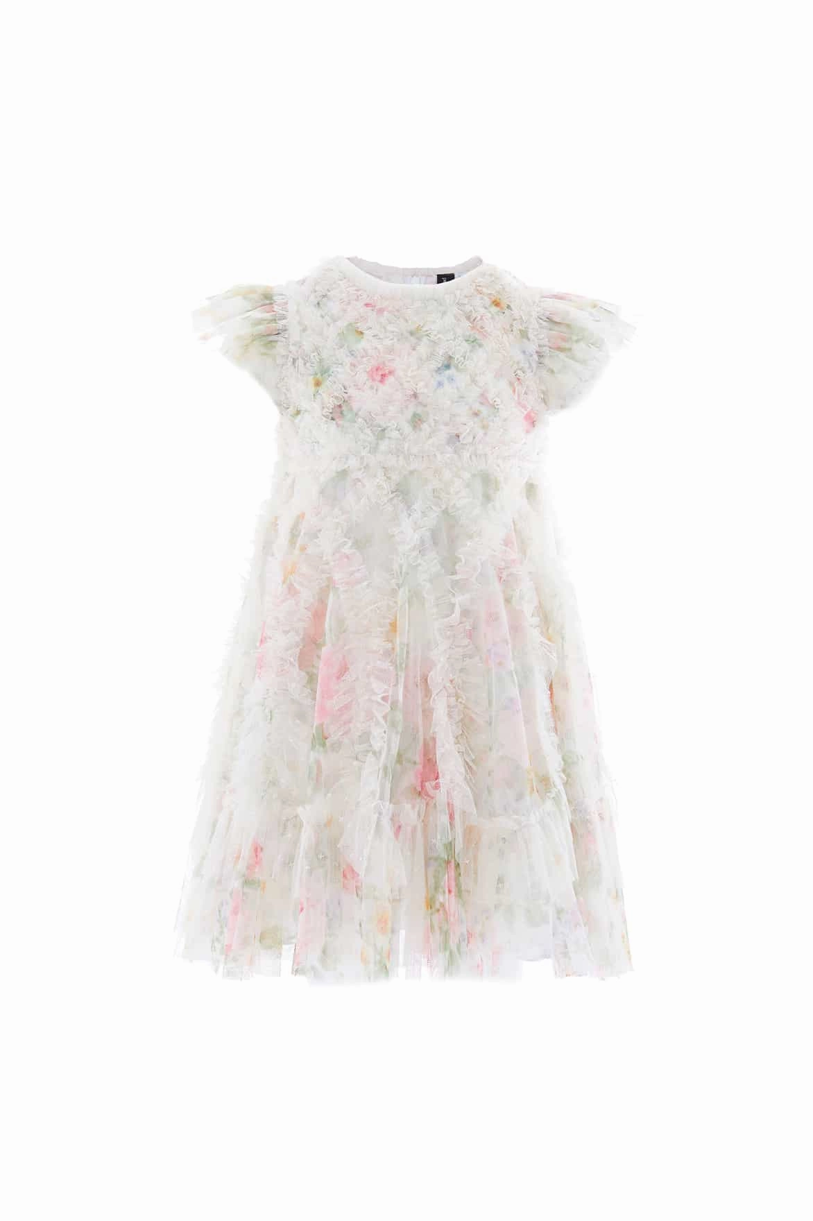 Pompadour Garden Rosella Kids Dress Cozy Knit