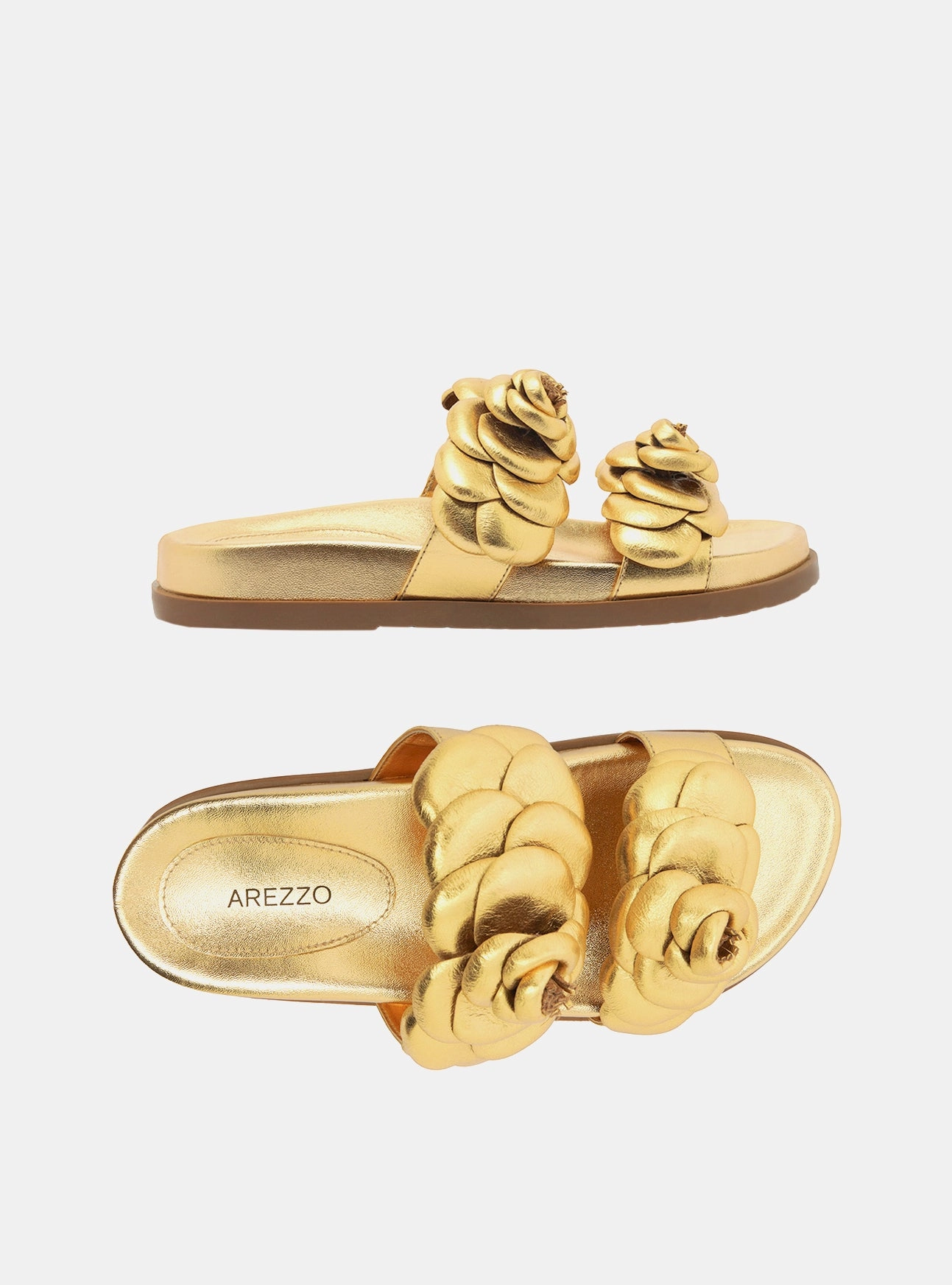 Poppy Leather Flat Tone Play Cushioning Pods