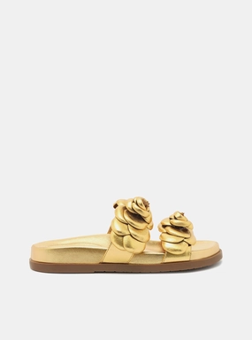 Poppy Leather Flat Green Core Leather Upper