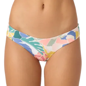 Women's Siren Abstract Blue Lagoon Full Bottoms Sun Protective UPF 50  Antibacterial Treatment