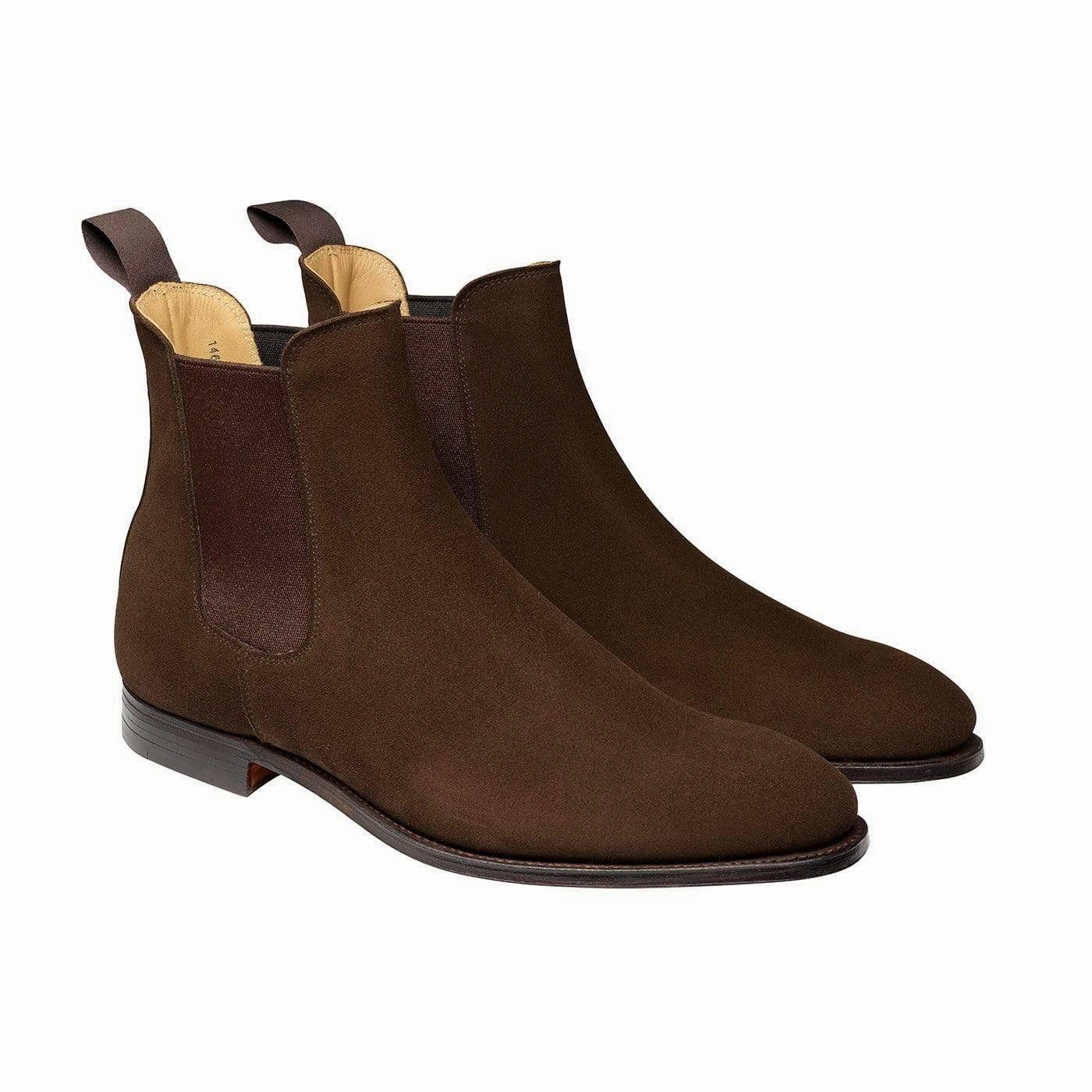 Bonnie Dark Brown Calf Suede Road grip
