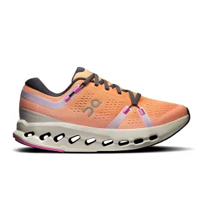 Women's On Cloudsurfer 2 Running Shoe in Tangerine | Ivory Roll Up Sleeve Design