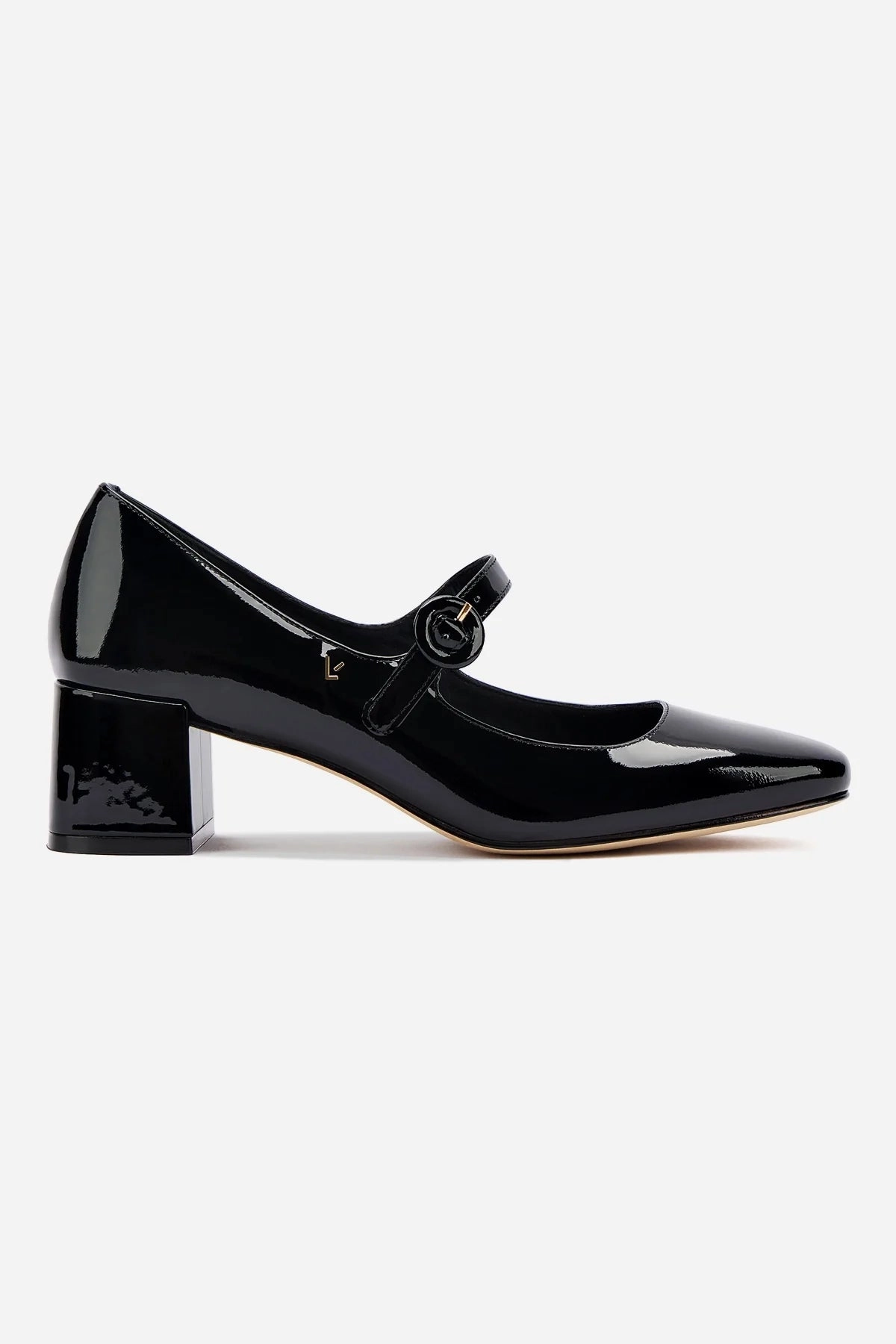 Sky View Blair Block Pump In Black Patent