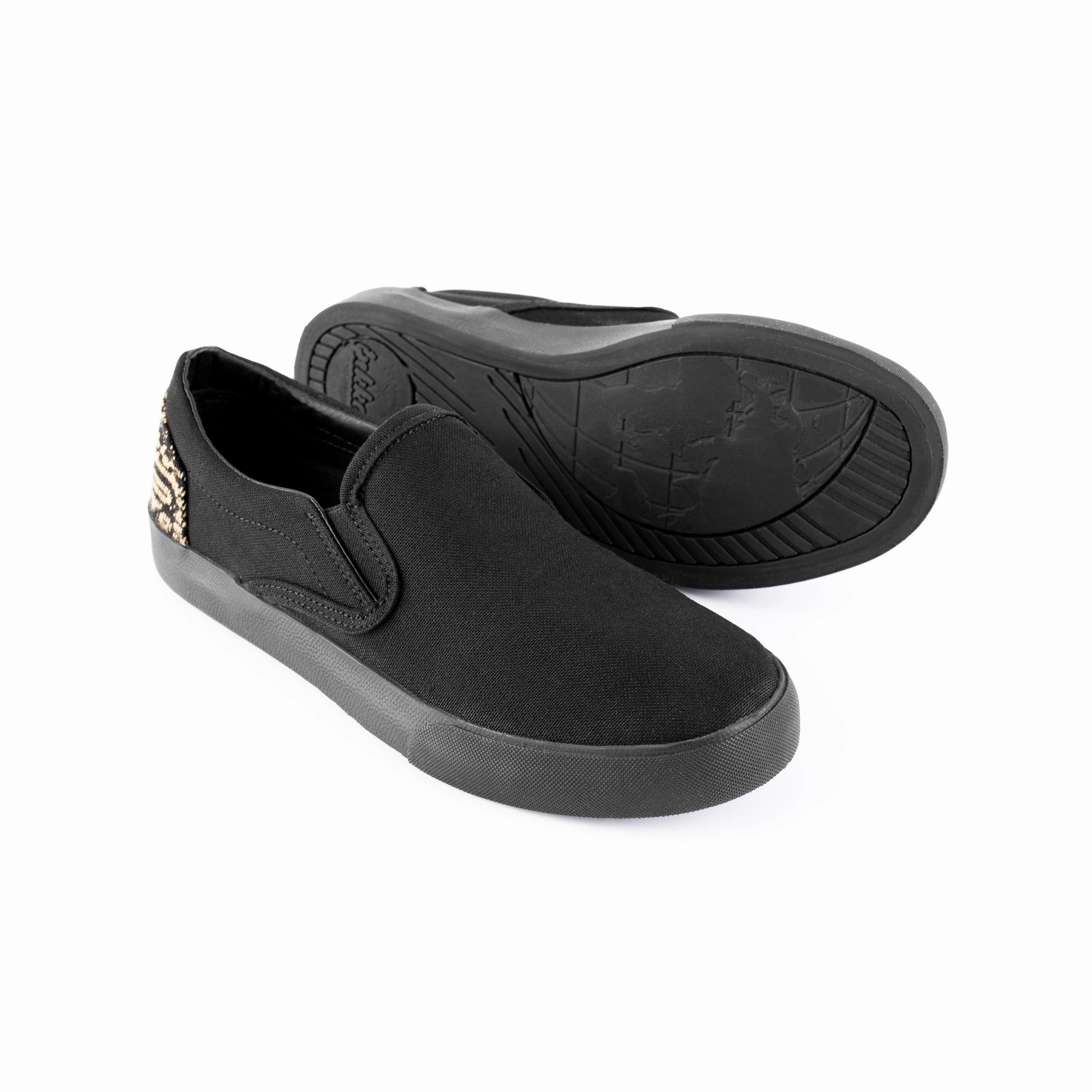Heat Dissipating Heat Sealed Seams All Black Slip On (Shoe Art Contest)